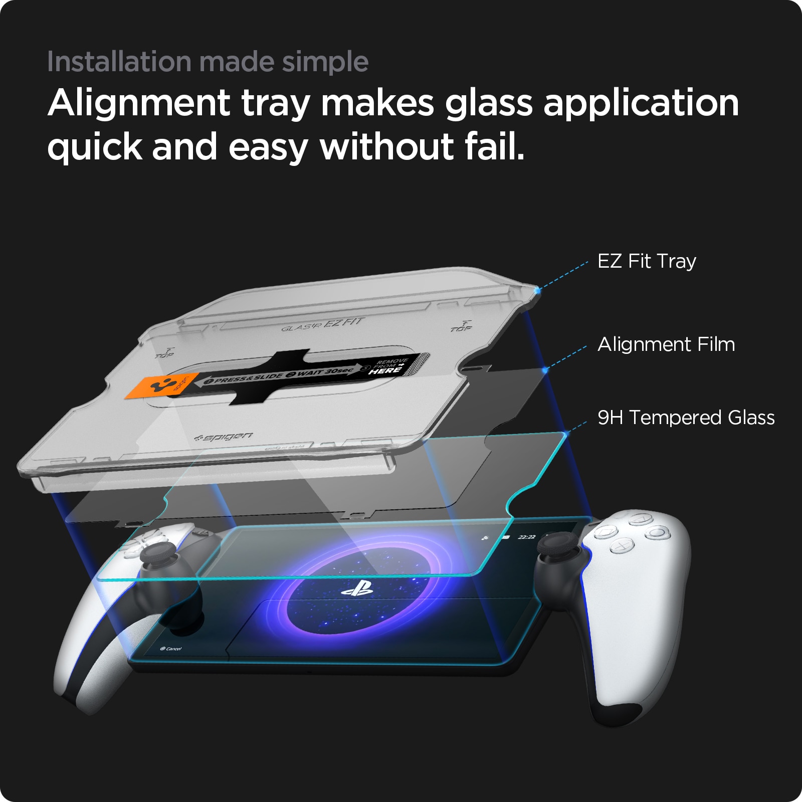 Screen Protector GLAS.tR EZ Fit Sony PlayStation Portal