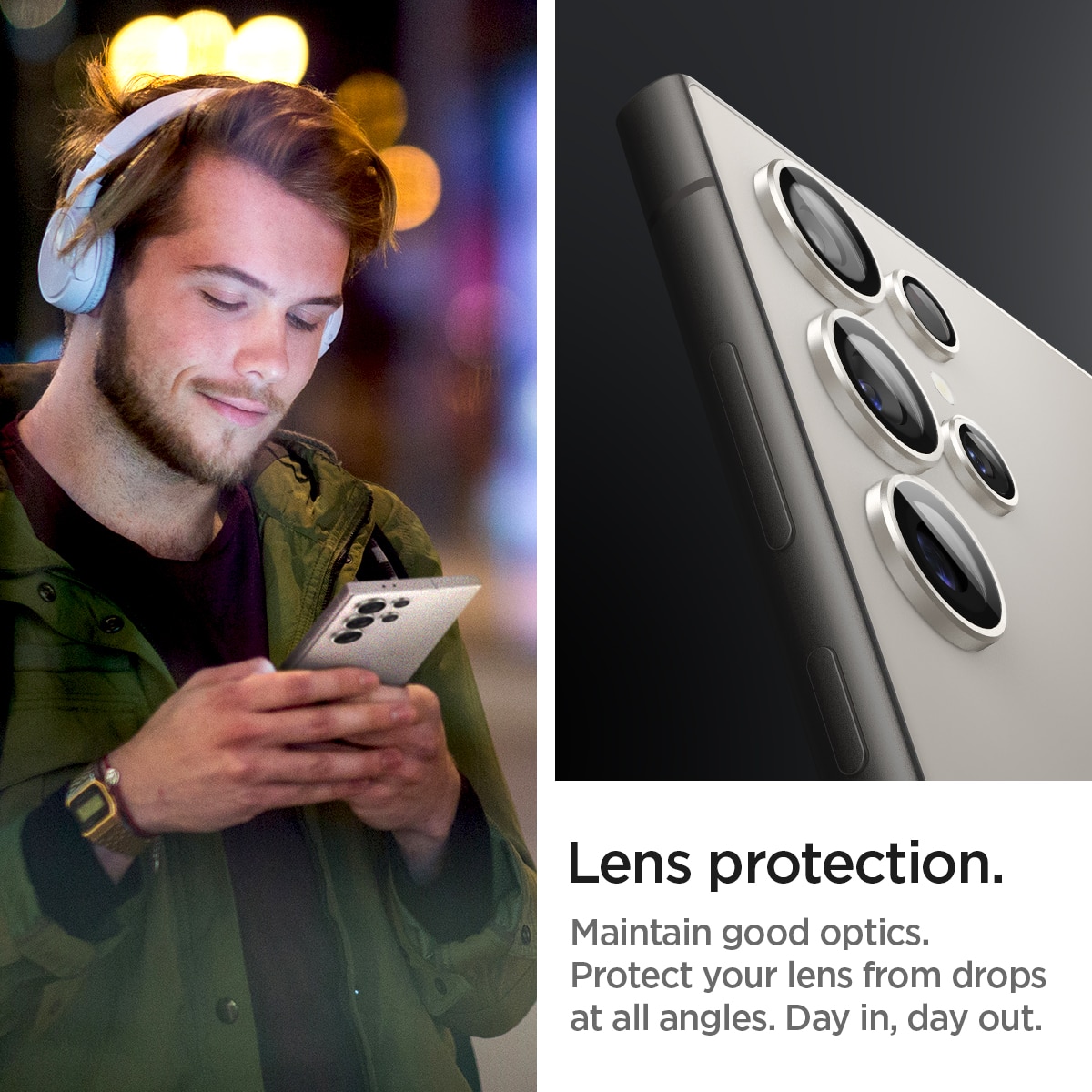 Samsung Galaxy S24 Ultra EZ Fit Optik Pro Lens Protector (2-pack) Gray