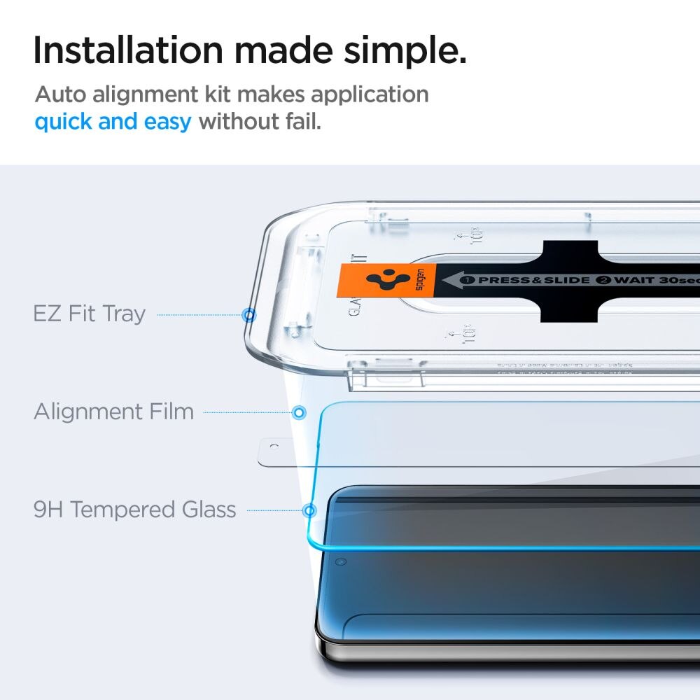 Screen Protector GLAS.tR EZ Fit (2 Stück) Samsung Galaxy S24