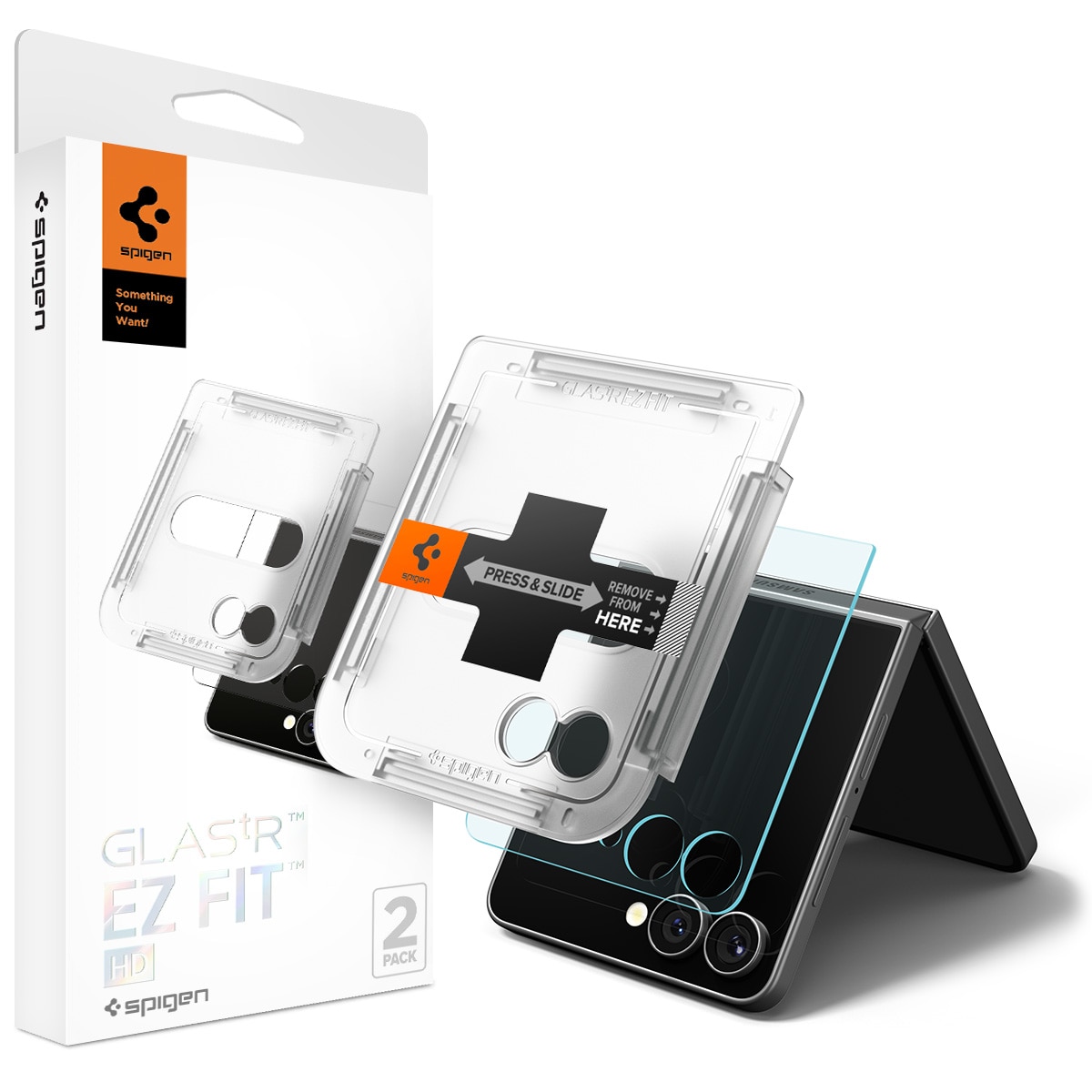 Cover Screen Protector GLAS.tR EZ Fit (2 Stück) Samsung Galaxy Z Flip 7