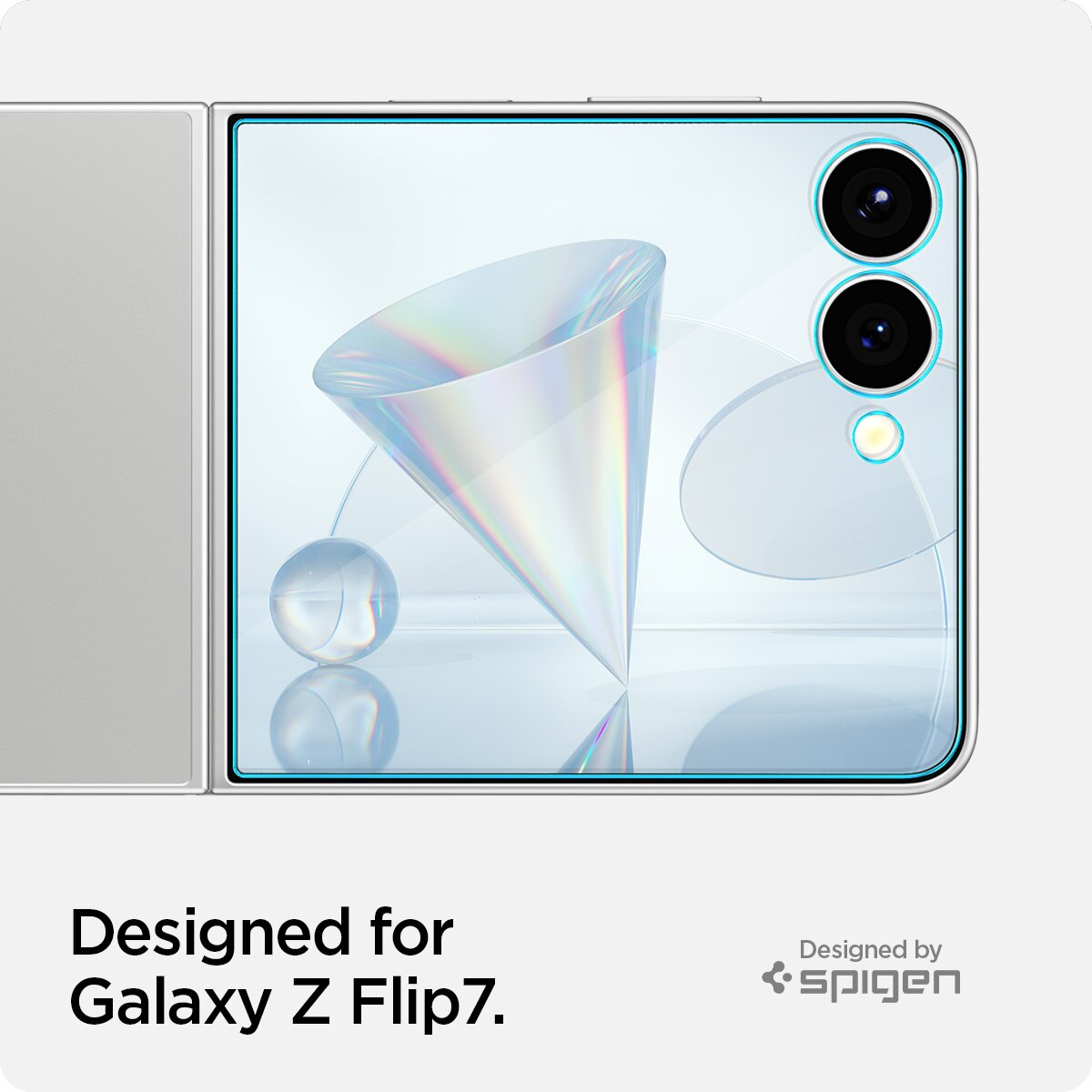 Cover Screen Protector GLAS.tR EZ Fit (2 Stück) Samsung Galaxy Z Flip 7