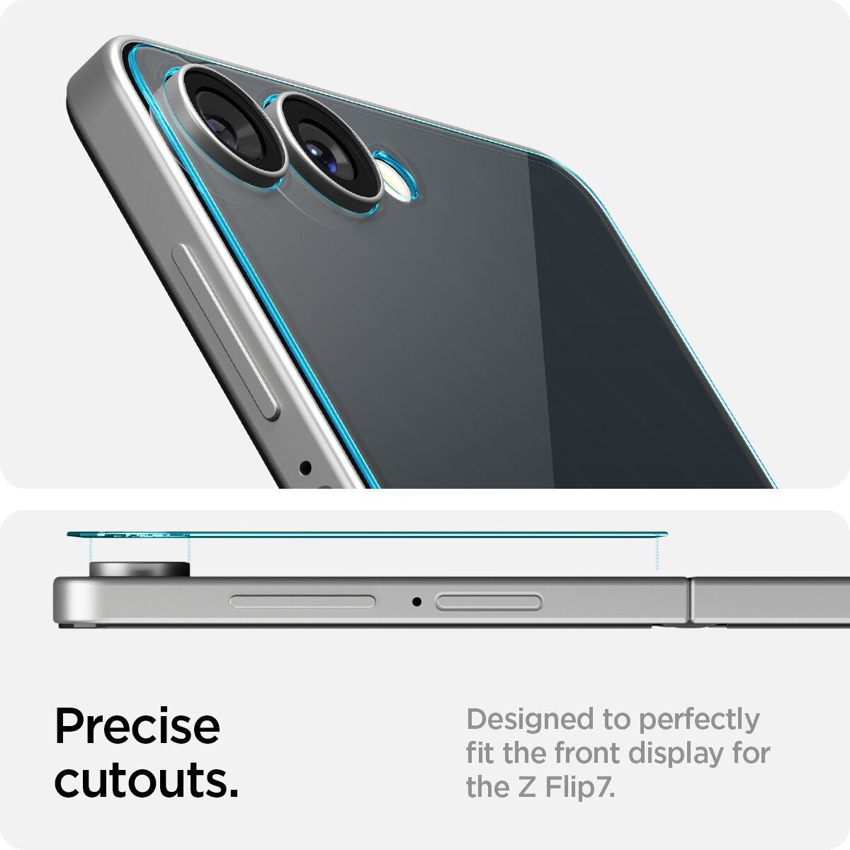 Cover Screen Protector GLAS.tR EZ Fit (2 Stück) Samsung Galaxy Z Flip 7