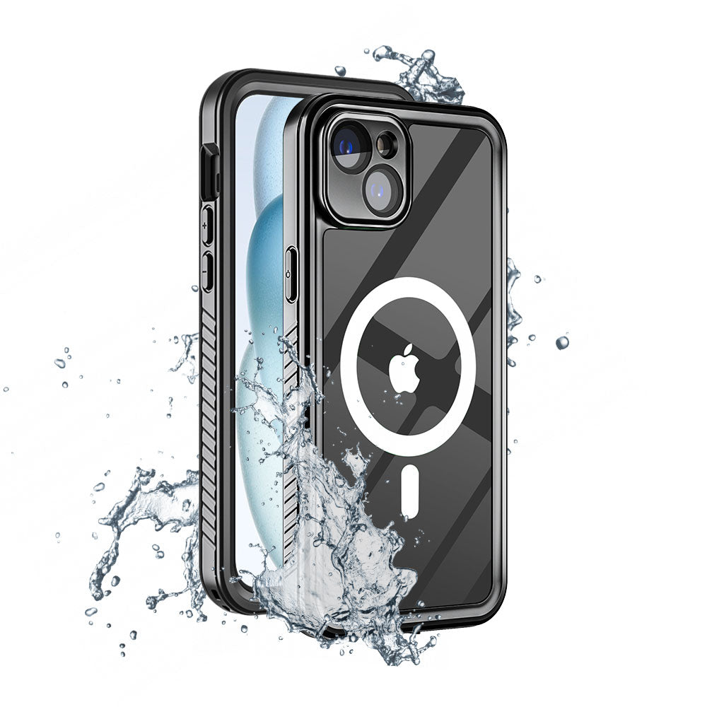 AMN Waterproof Case MagSafe iPhone 15 Black