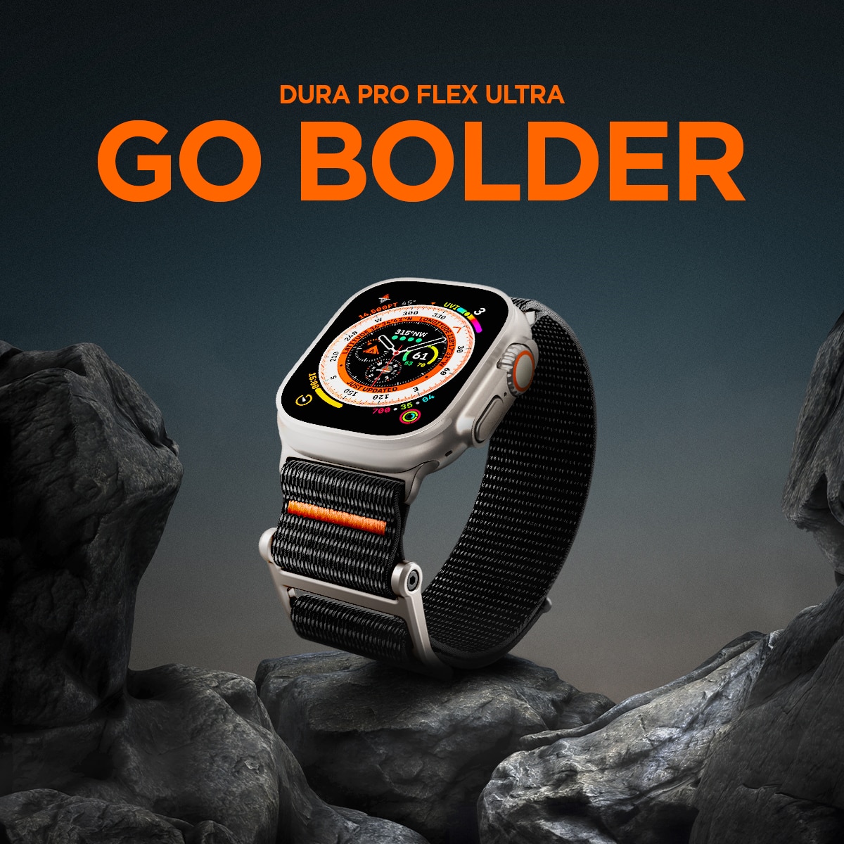 DuraPro Flex Ultra Apple Watch Ultra 49mm Black