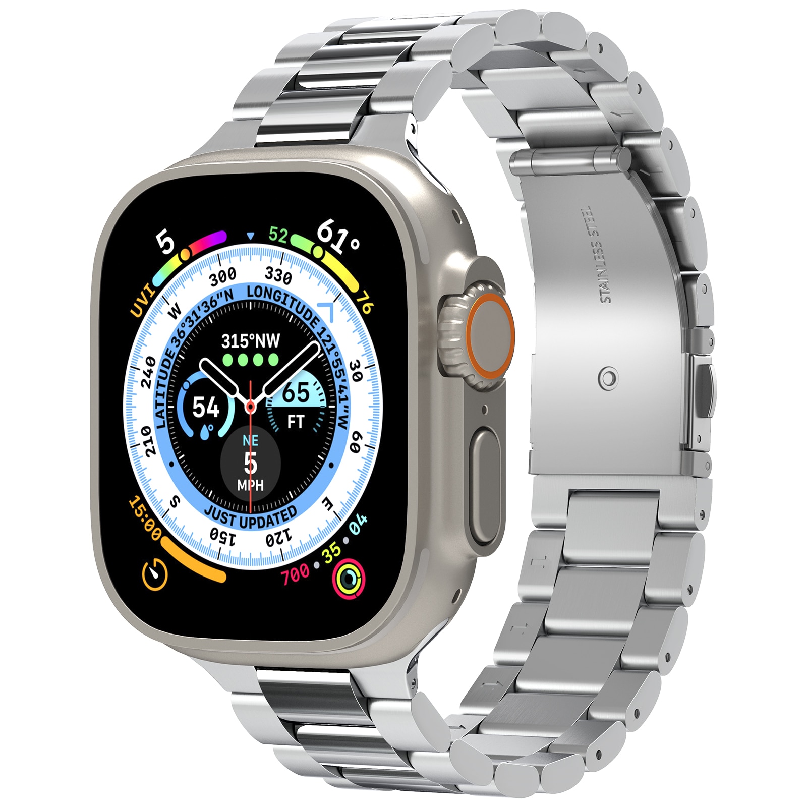 Armband Modern Fit 316L Apple Watch 44mm Silber