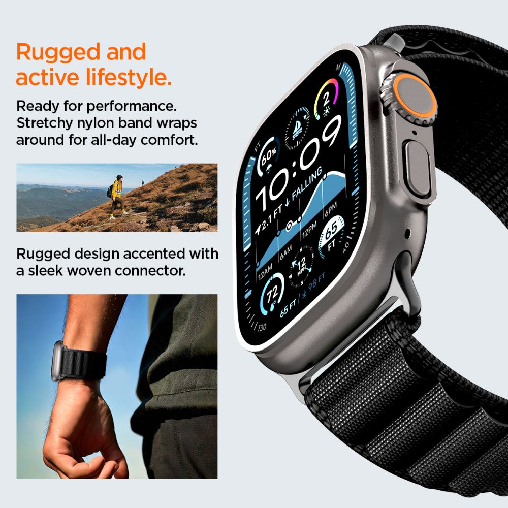 WBF1 Band Apple Watch Series 4-6 44mm Schwarz