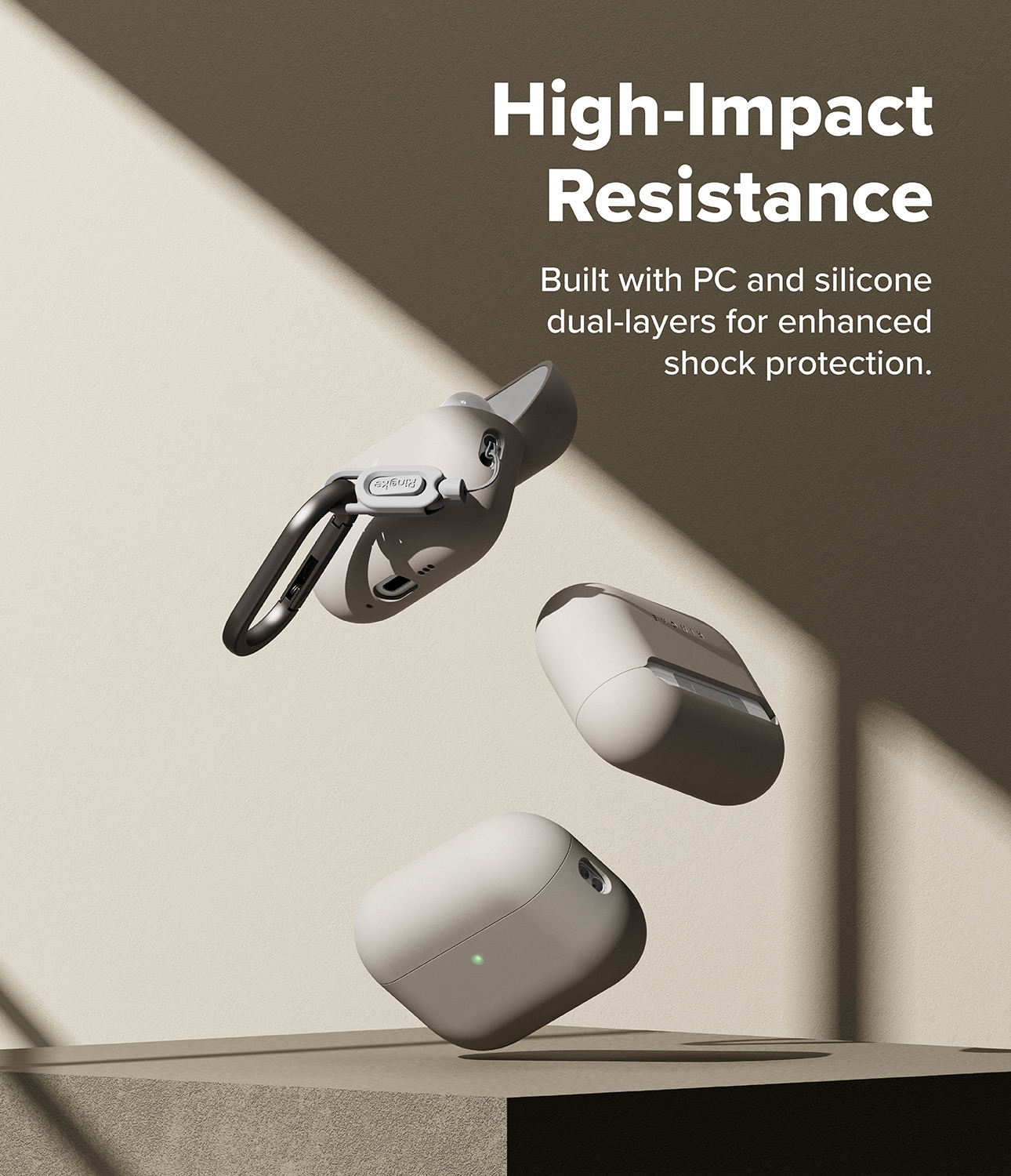 Silicone Hülle Apple AirPods Pro 3 Stone