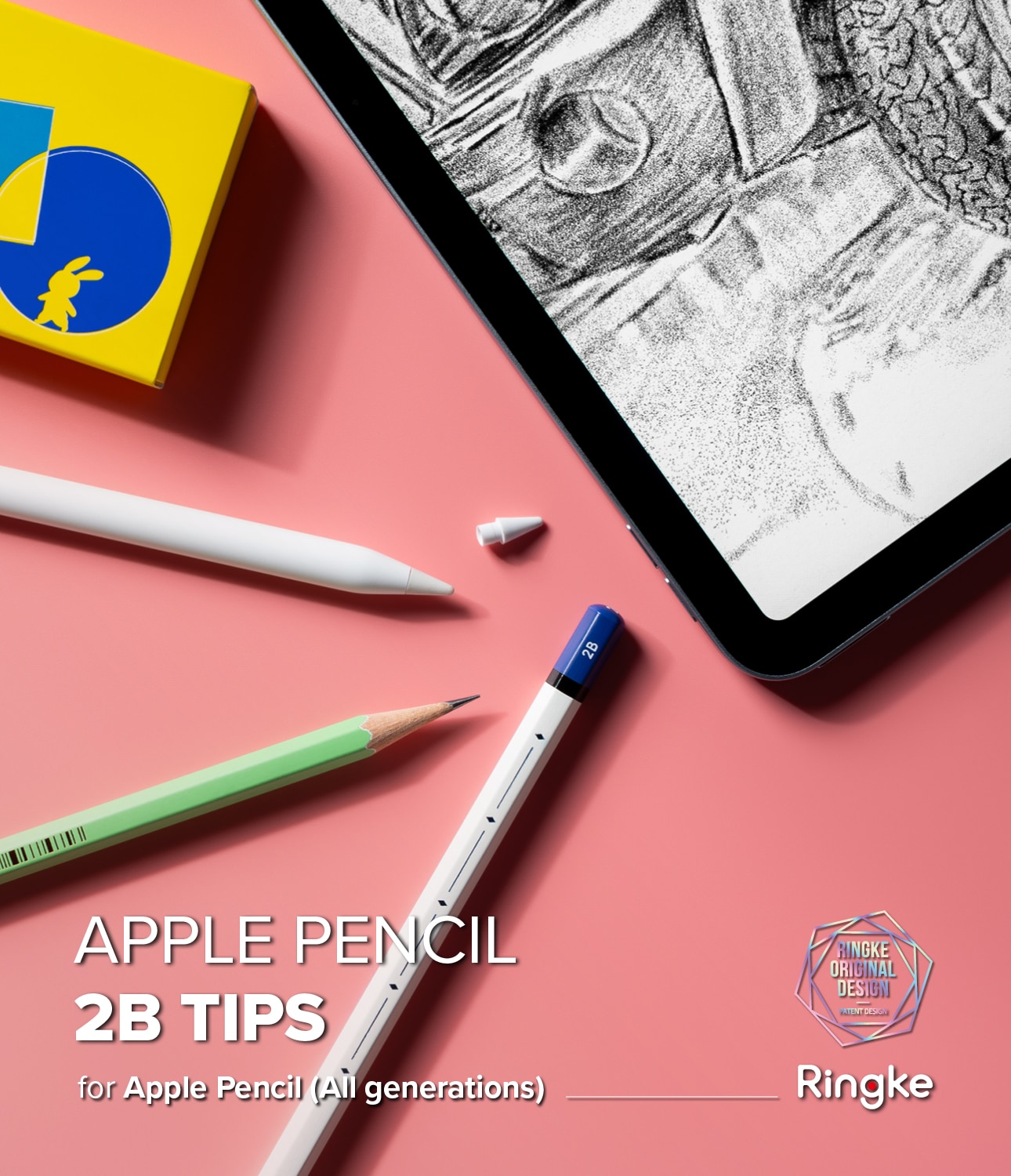 2B Tip Apple Pencil (3 Stück) weiß
