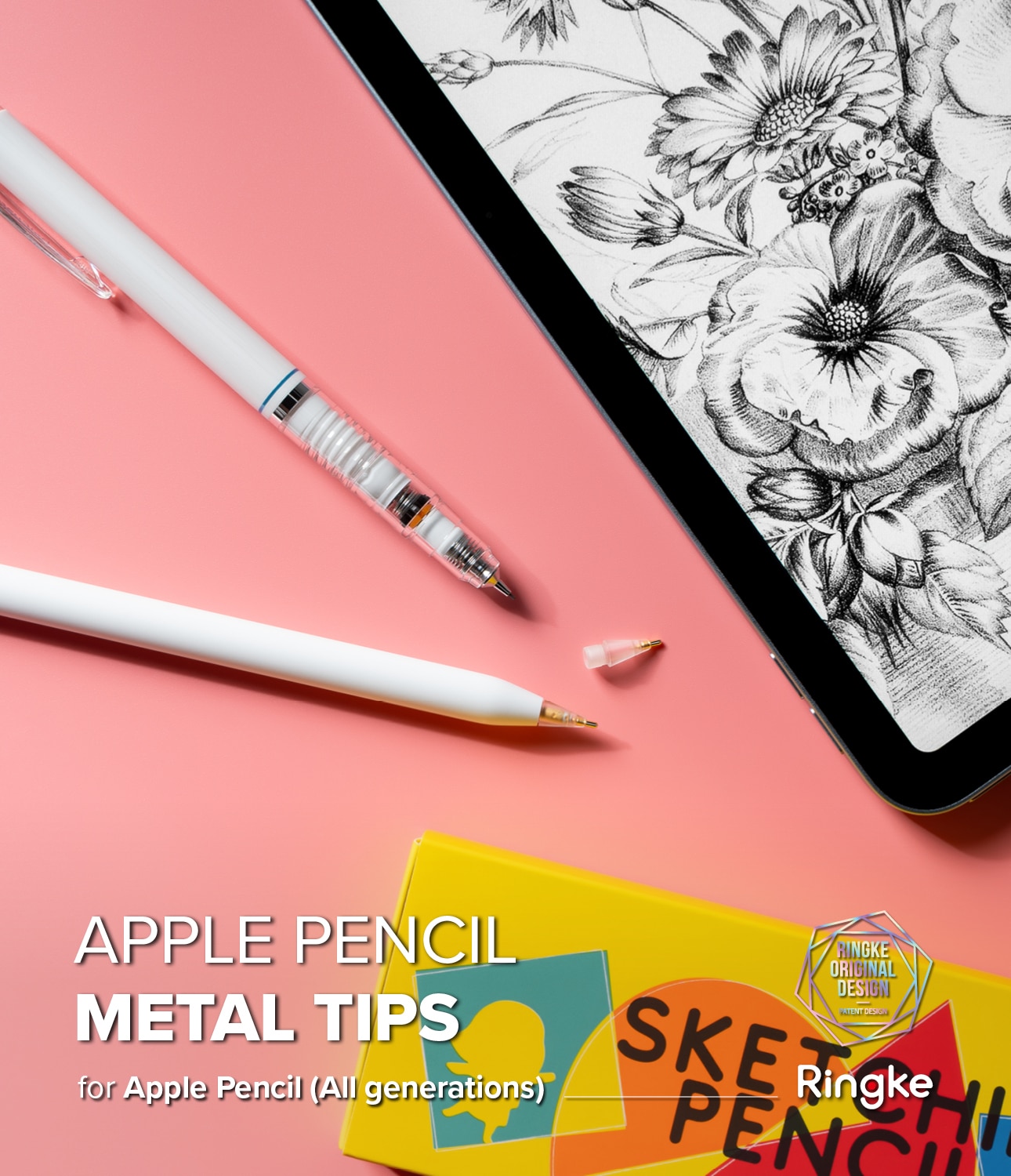 Metal Tip Apple Pencil (3 Stück) weiß