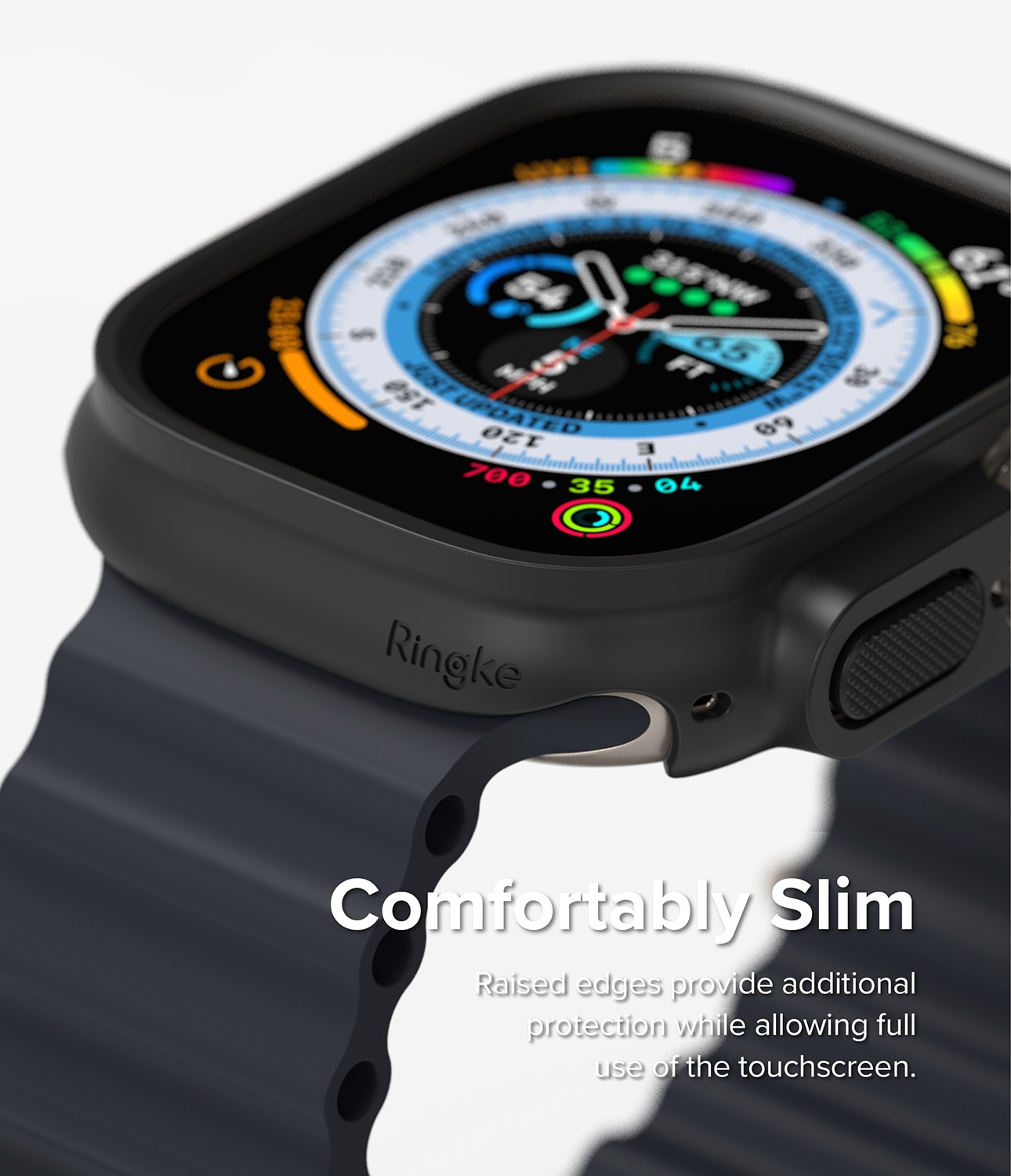 Slim Case (2 Stück) Apple Watch Ultra 2 49mm Matte Black & Clear