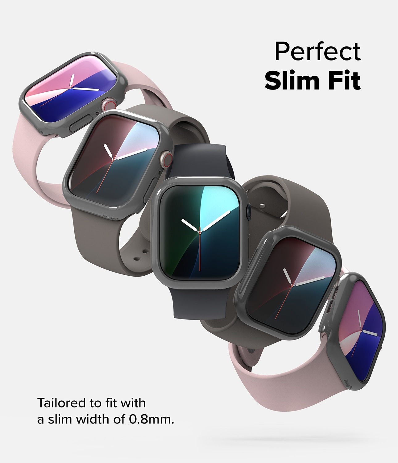 Slim Case (2 Stück) Apple Watch Series 10 46mm Mehrfarbig/muster