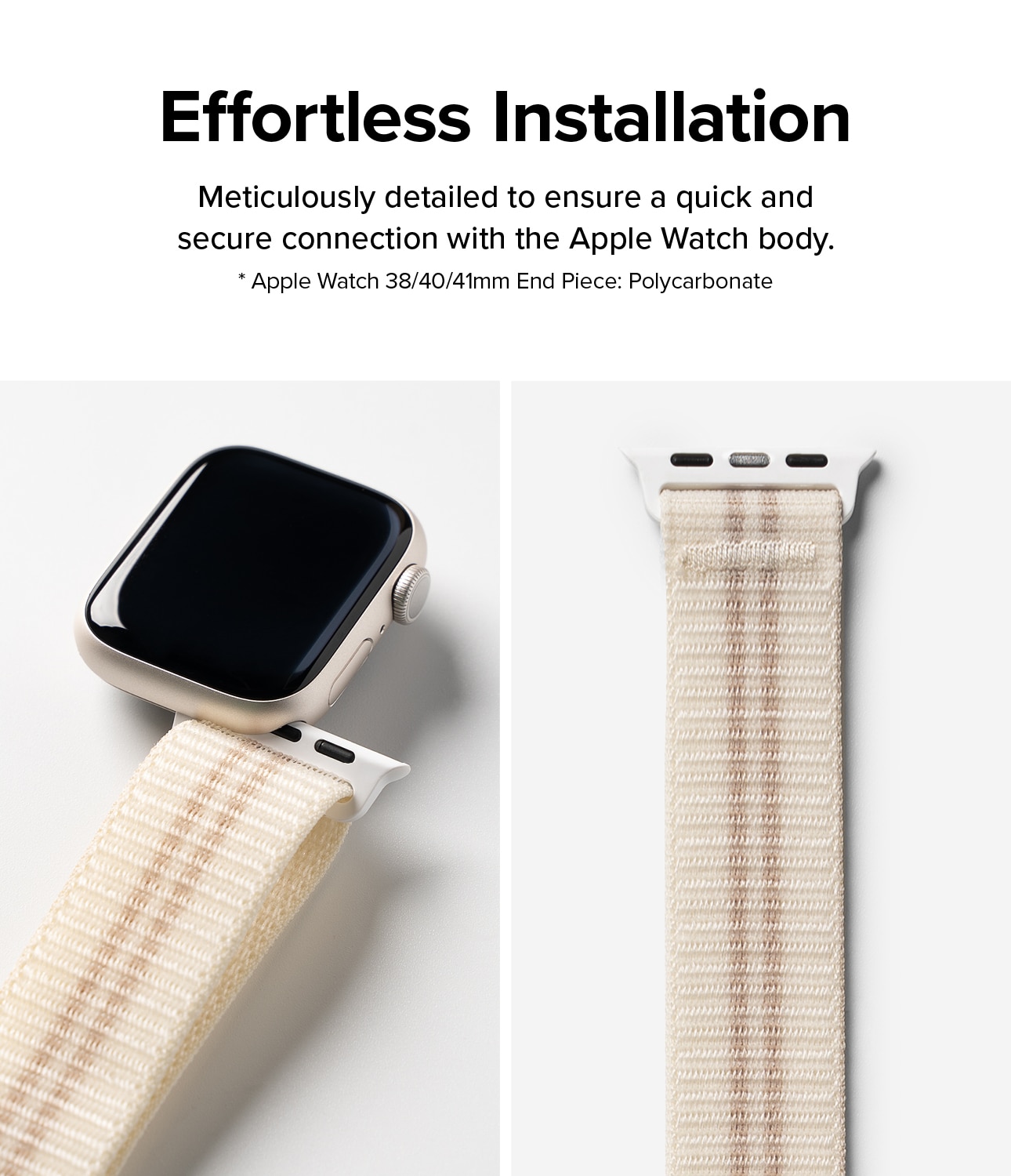 Sports Air Loop Band Apple Watch 41mm Series 7 Cream