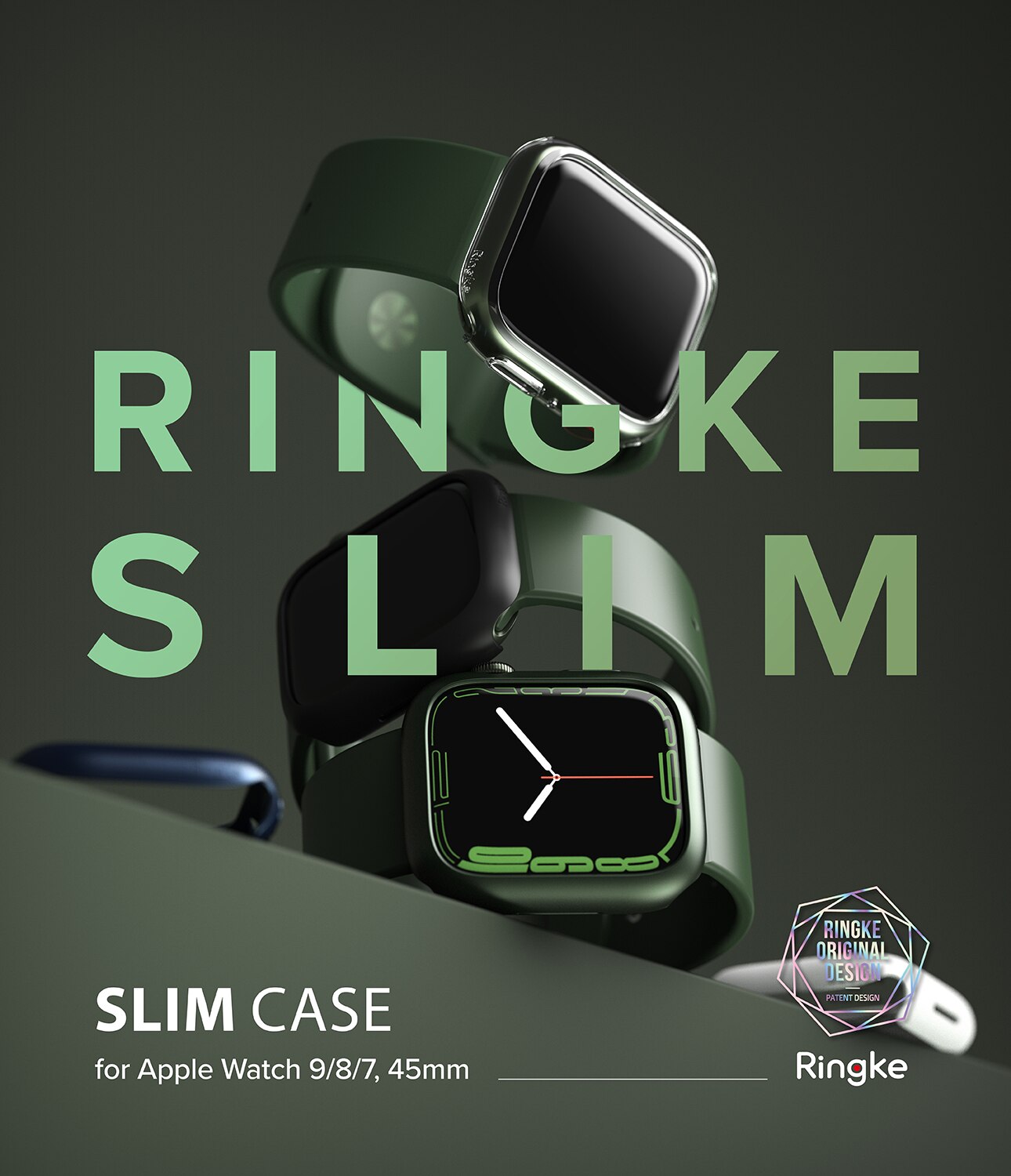 Slim Case (2 Stück) Apple Watch Series 9 45mm Mehrfarbig/muster