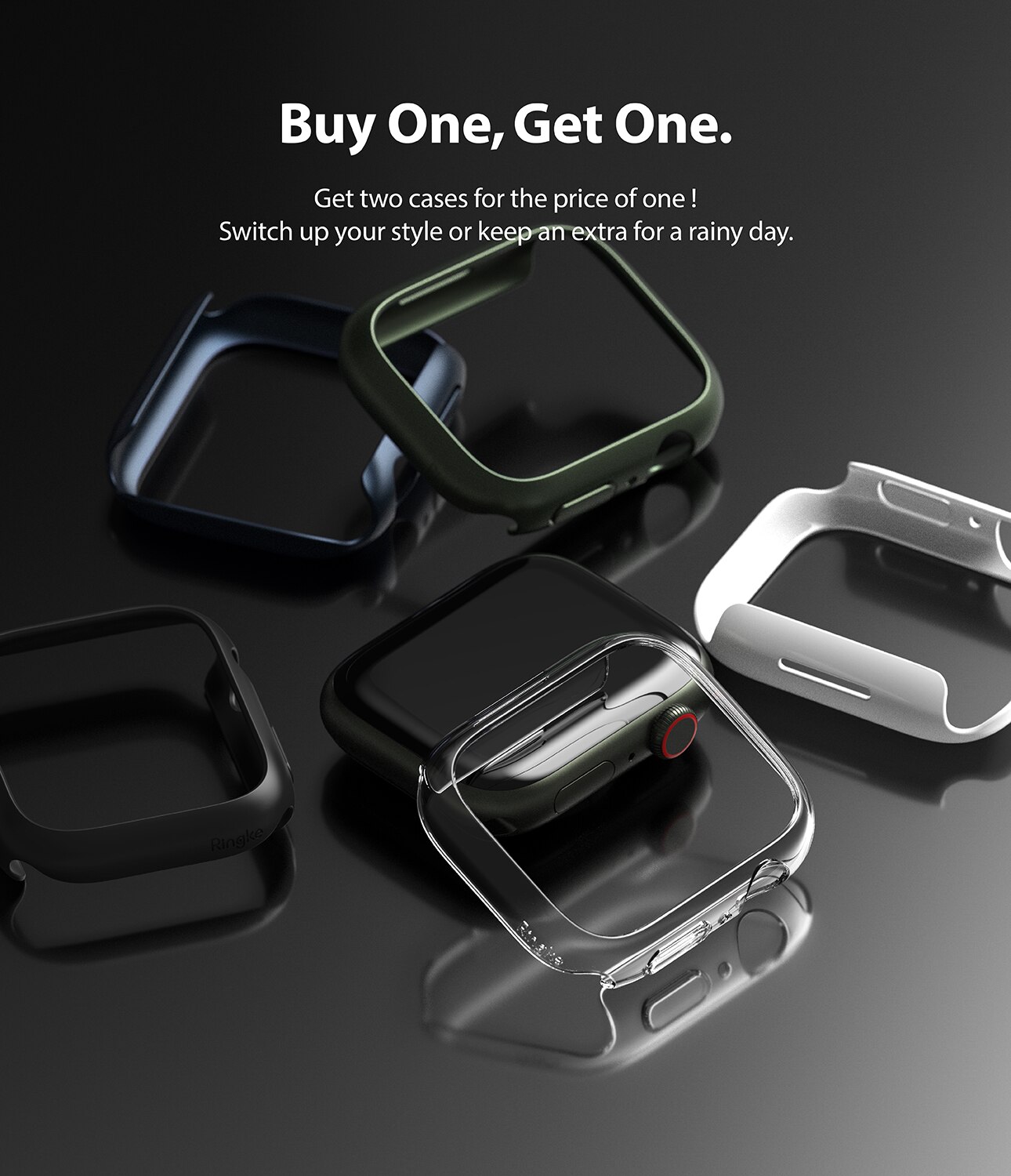 Slim Case (2 Stück) Apple Watch Series 9 45mm Mehrfarbig/muster
