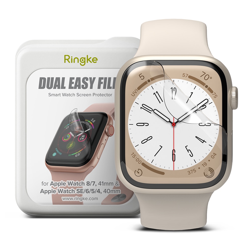 Dual Easy Screen Protector (3 Stück) Apple Watch 41mm Series 7