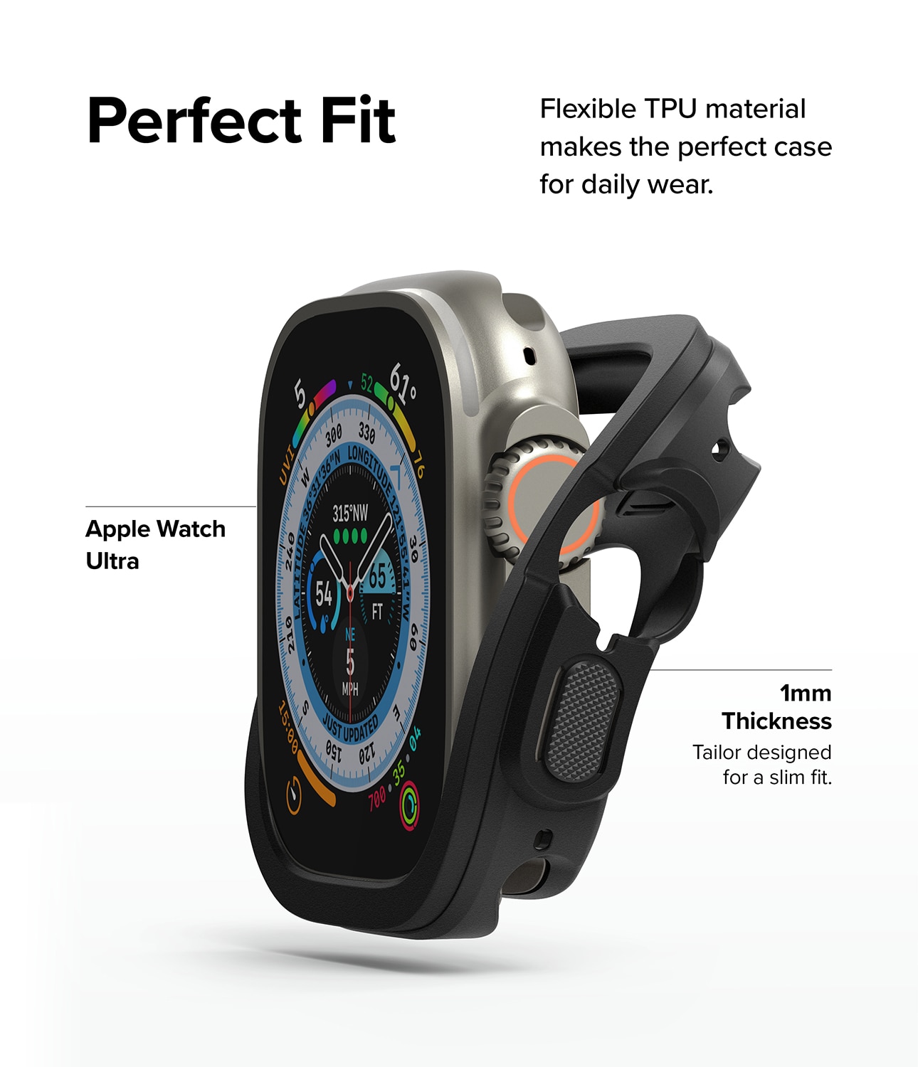 Air Sports Case Apple Watch Ultra 49mm 1st Gen Black