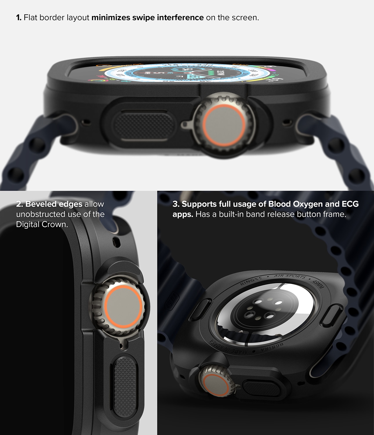 Apple Watch Ultra 49mm Case Air Sports Black