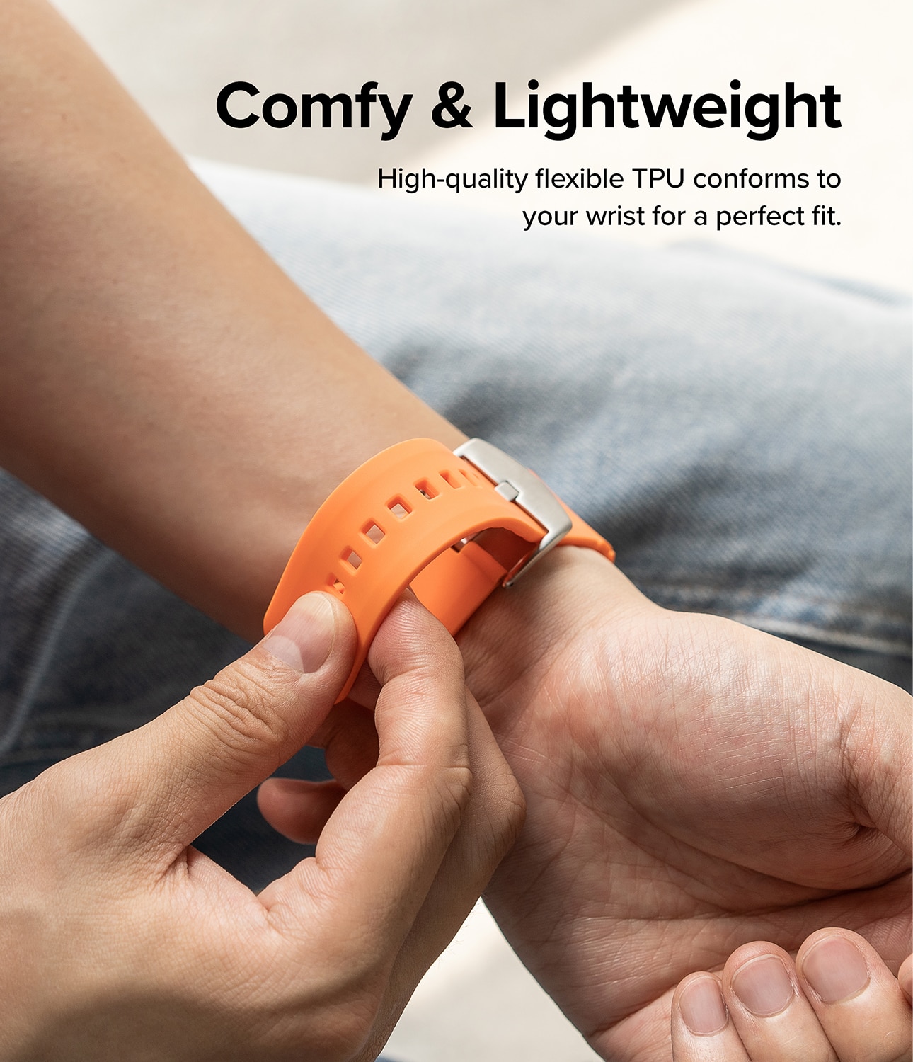 Rubber One Bold Band Apple Watch 45mm Series 8 Orange