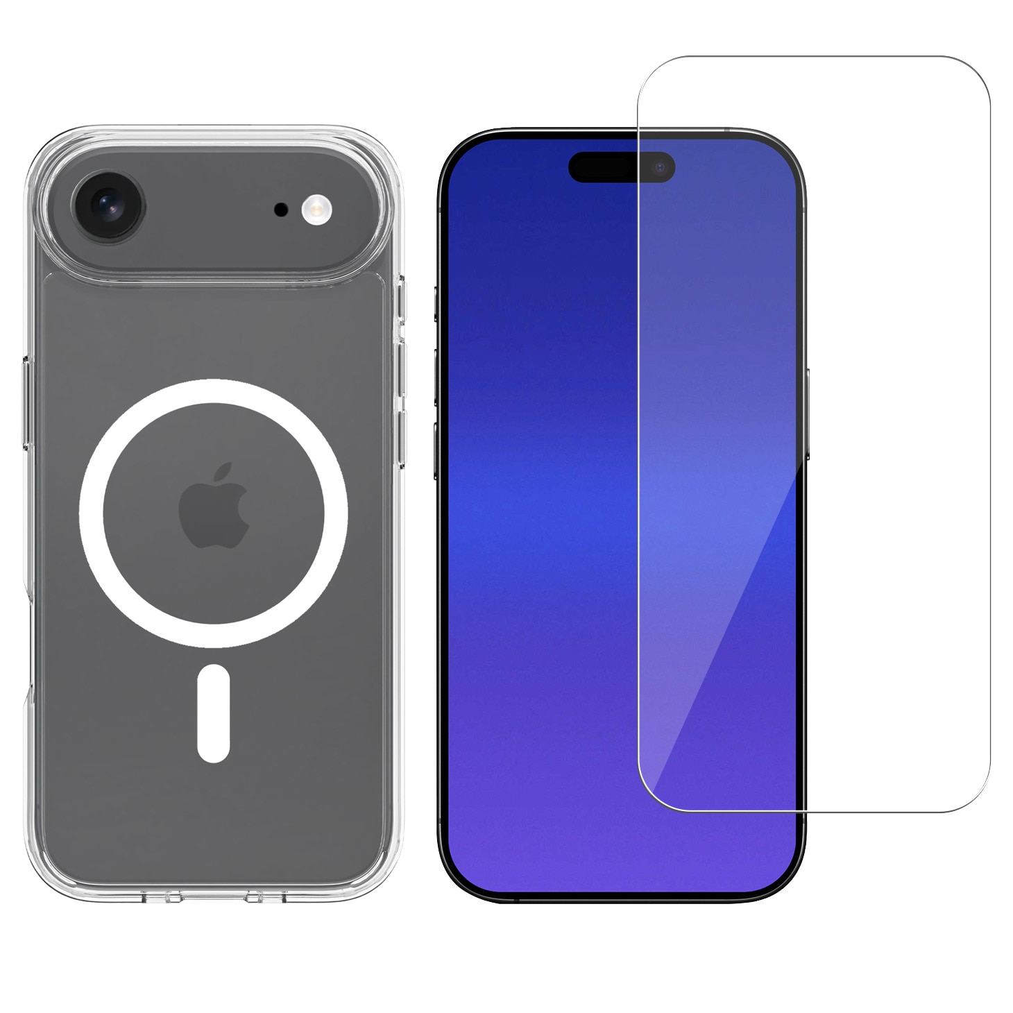 iPhone Air Kit Hybrid-Hülle MagSafe und Displayschutz Glas