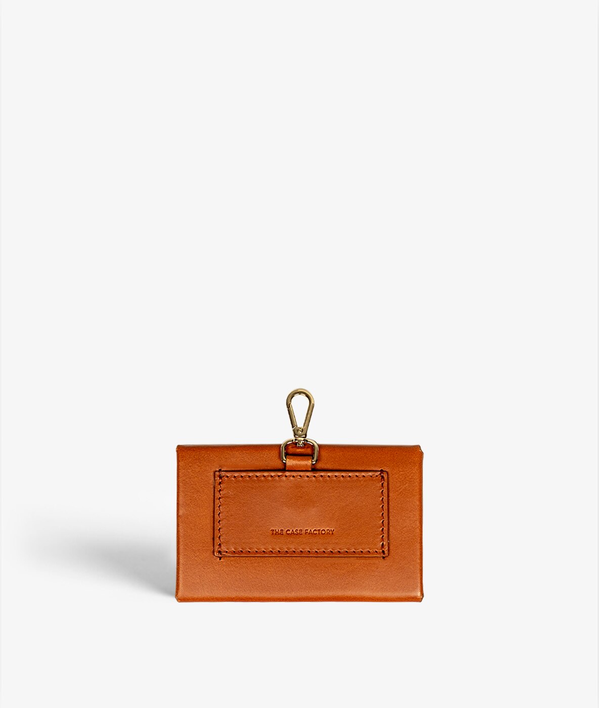 Mini Wallet Pouch Leather Vegetable Braun
