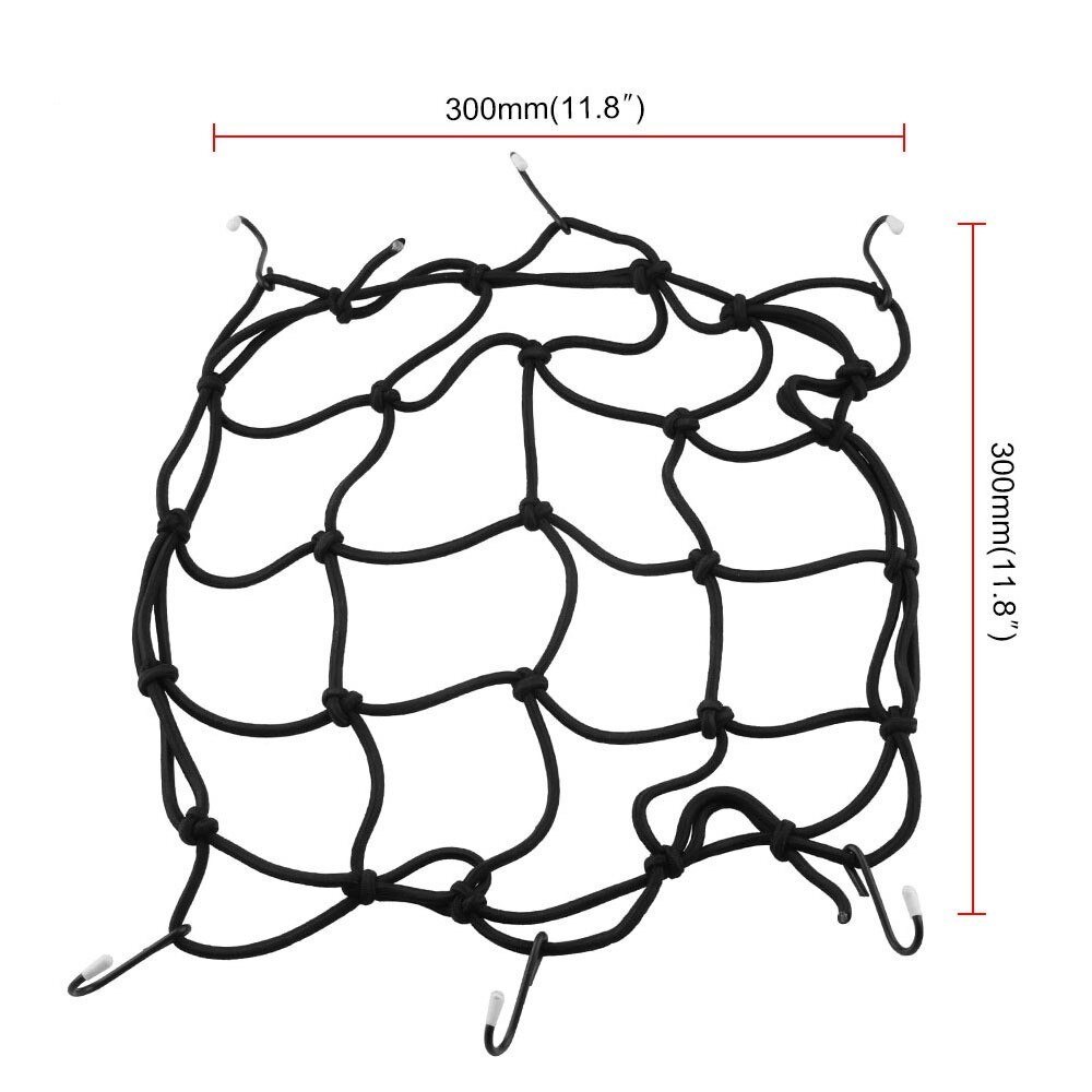 Gepäcknetz für Motorräder, schwarz