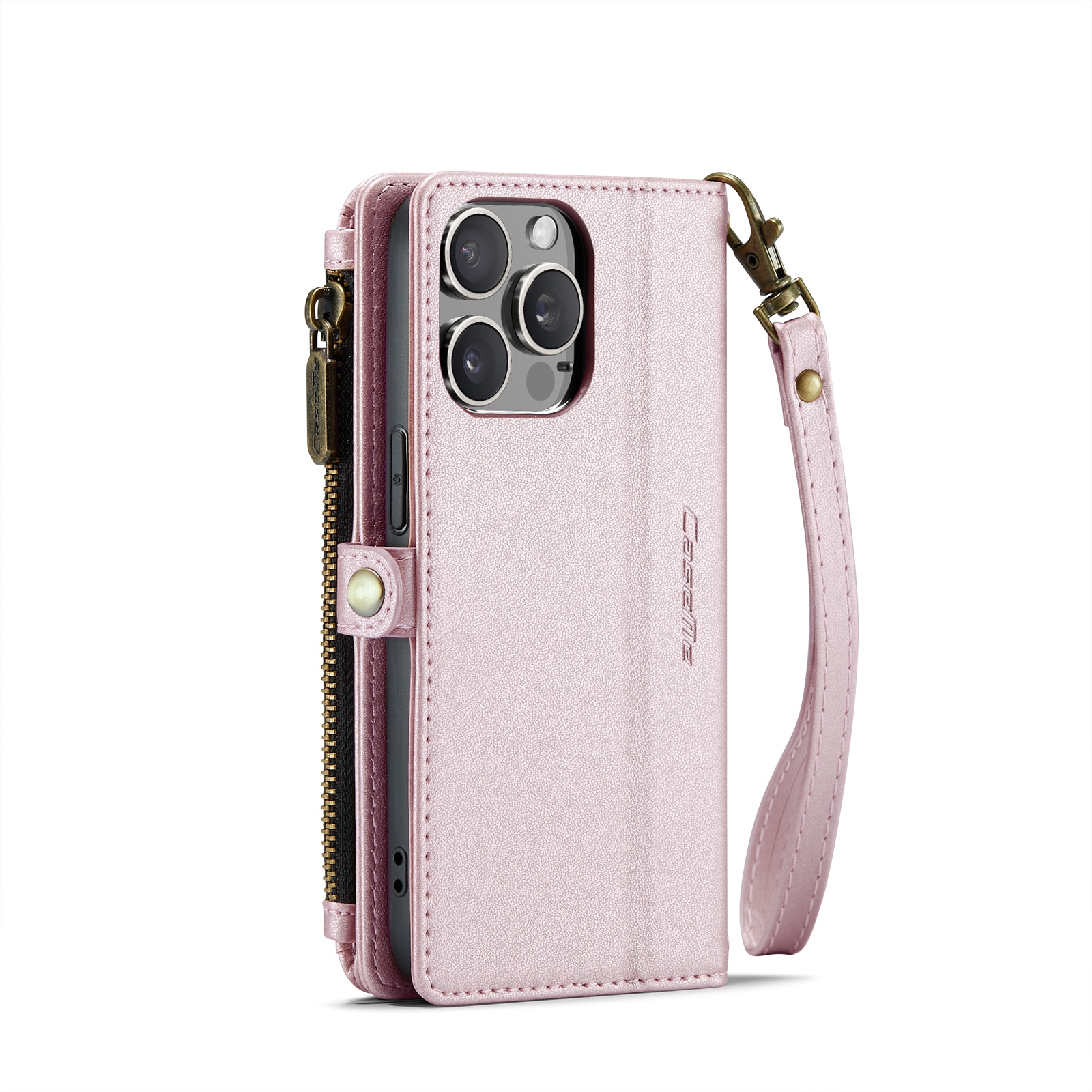 Brieftasche Hülle iPhone 15 Pro rosa