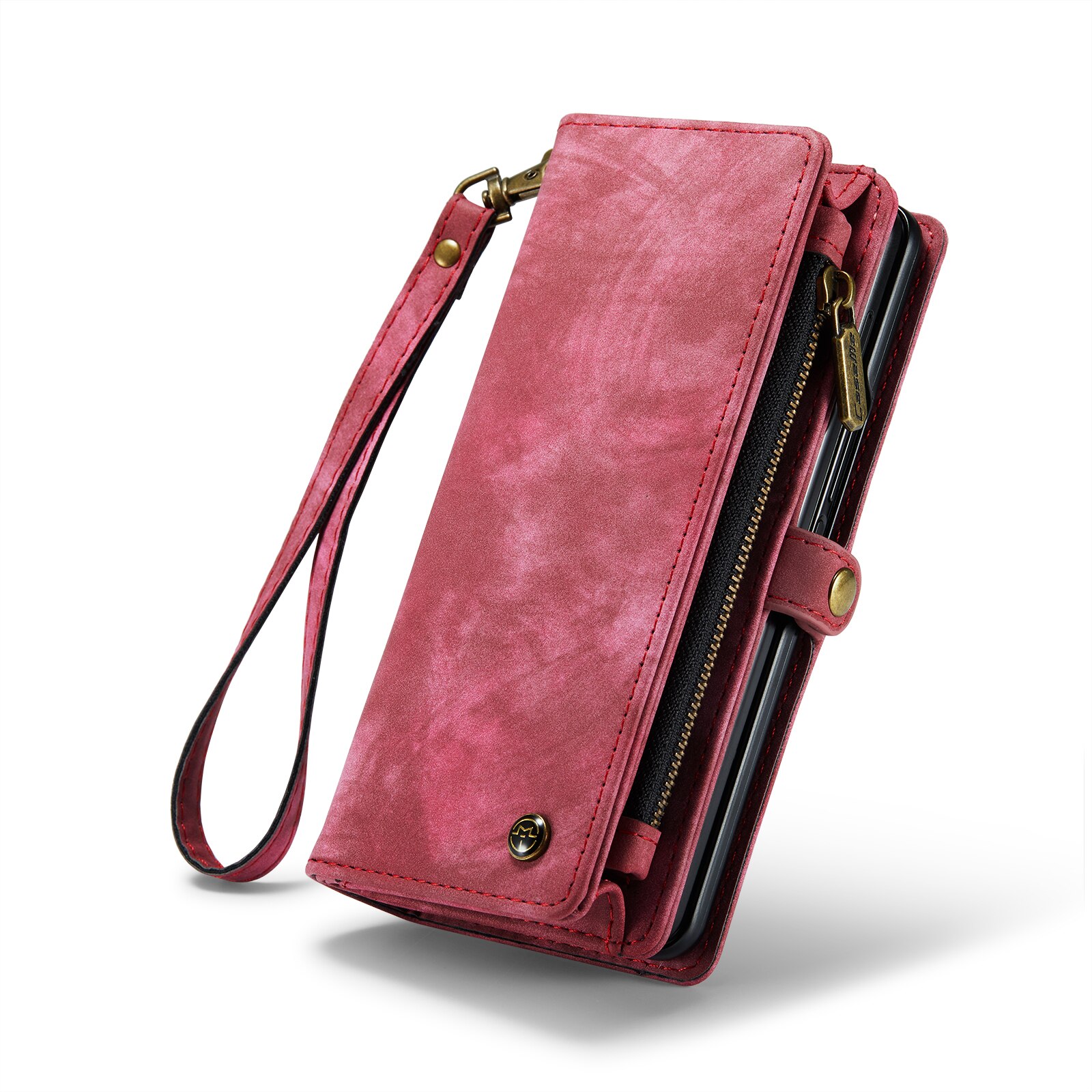 Multi-slot Portemonnaie-Hülle Samsung Galaxy Z Fold 5 Rot