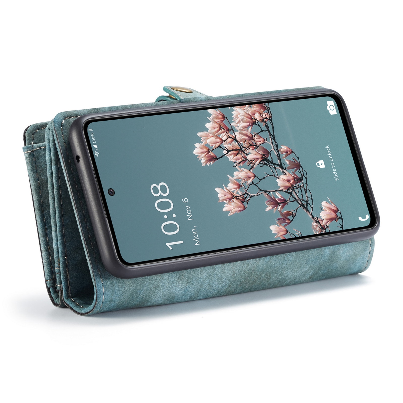 Multi-slot Portemonnaie-Hülle Samsung Galaxy A33 Blau