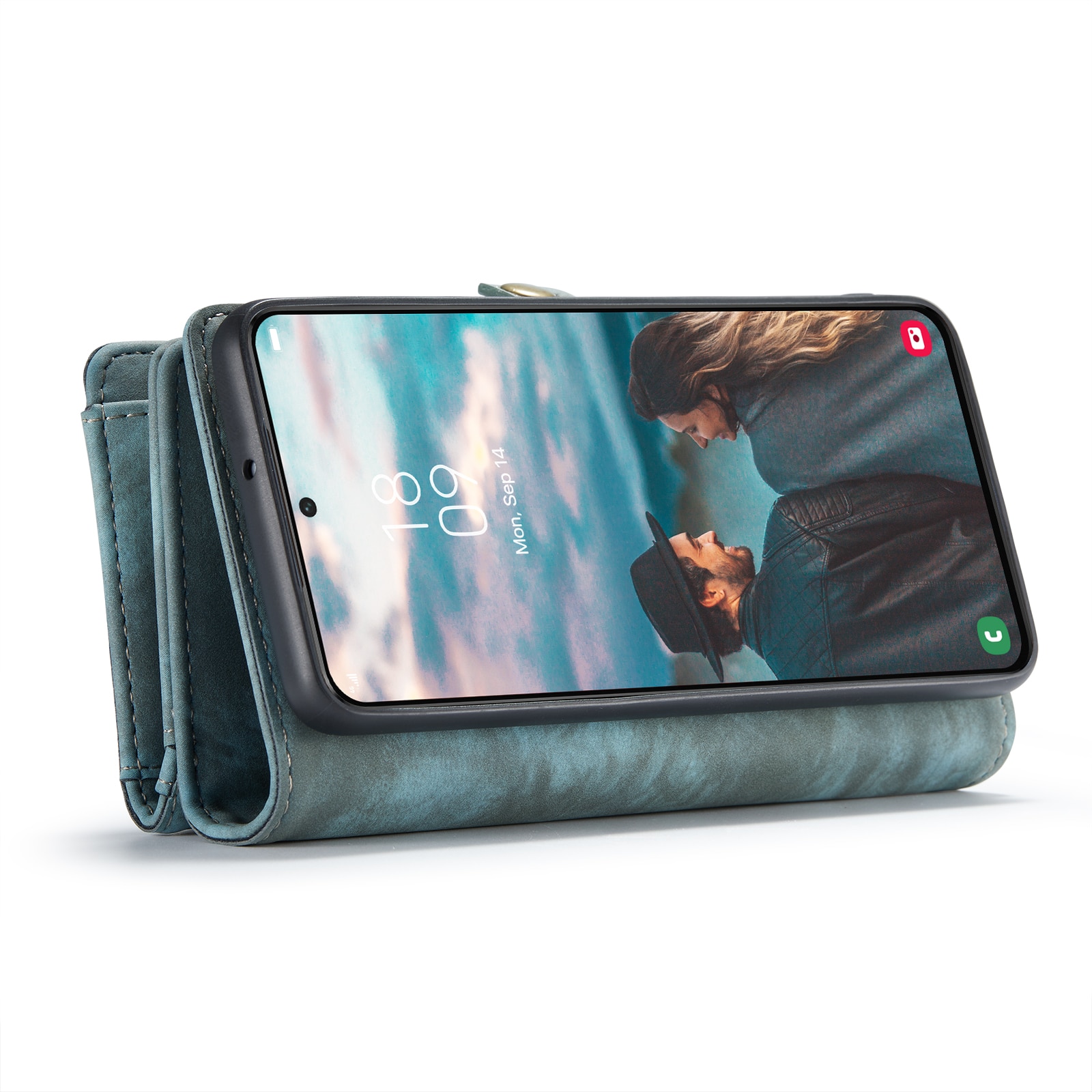 Multi-slot Portemonnaie-Hülle Samsung Galaxy S22 Plus Blau
