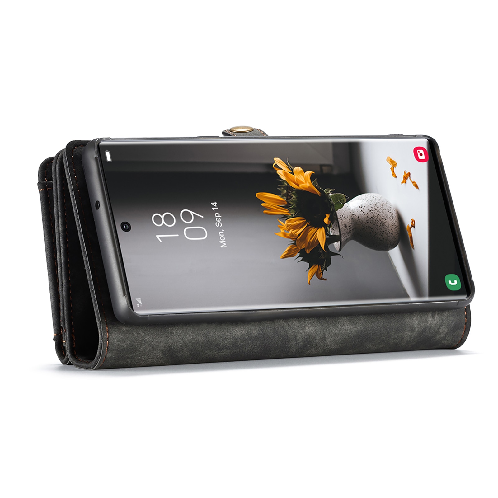 Multi-slot Portemonnaie-Hülle Samsung Galaxy S22 Ultra Grau