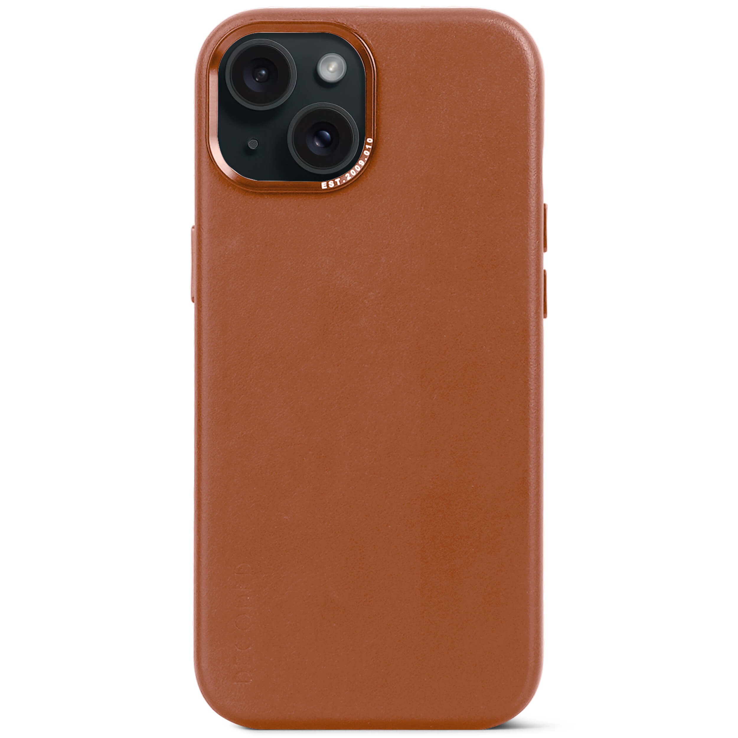 Leather Back Cover iPhone 15 Tan