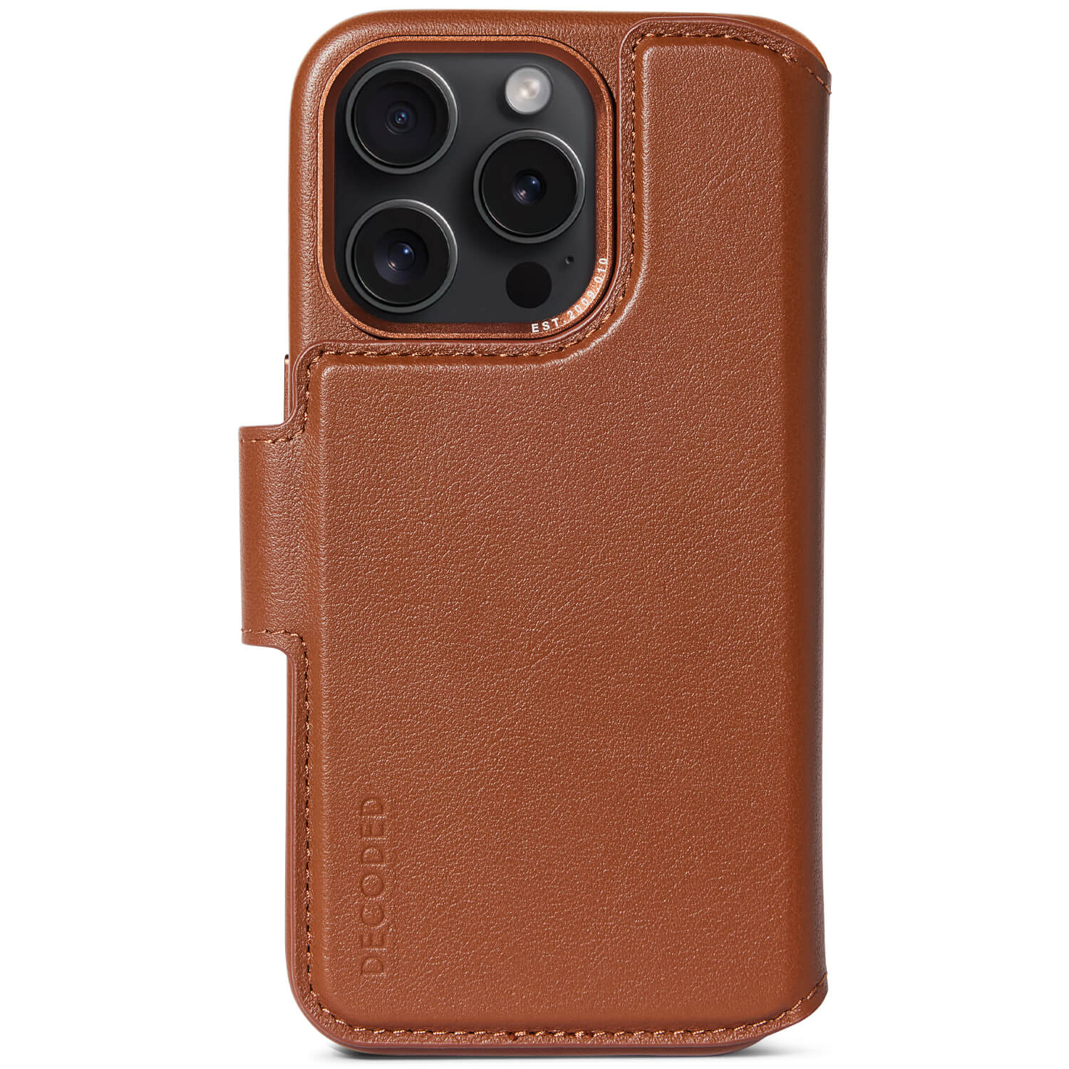 Detachable Wallet Leather iPhone 15 Pro Tan