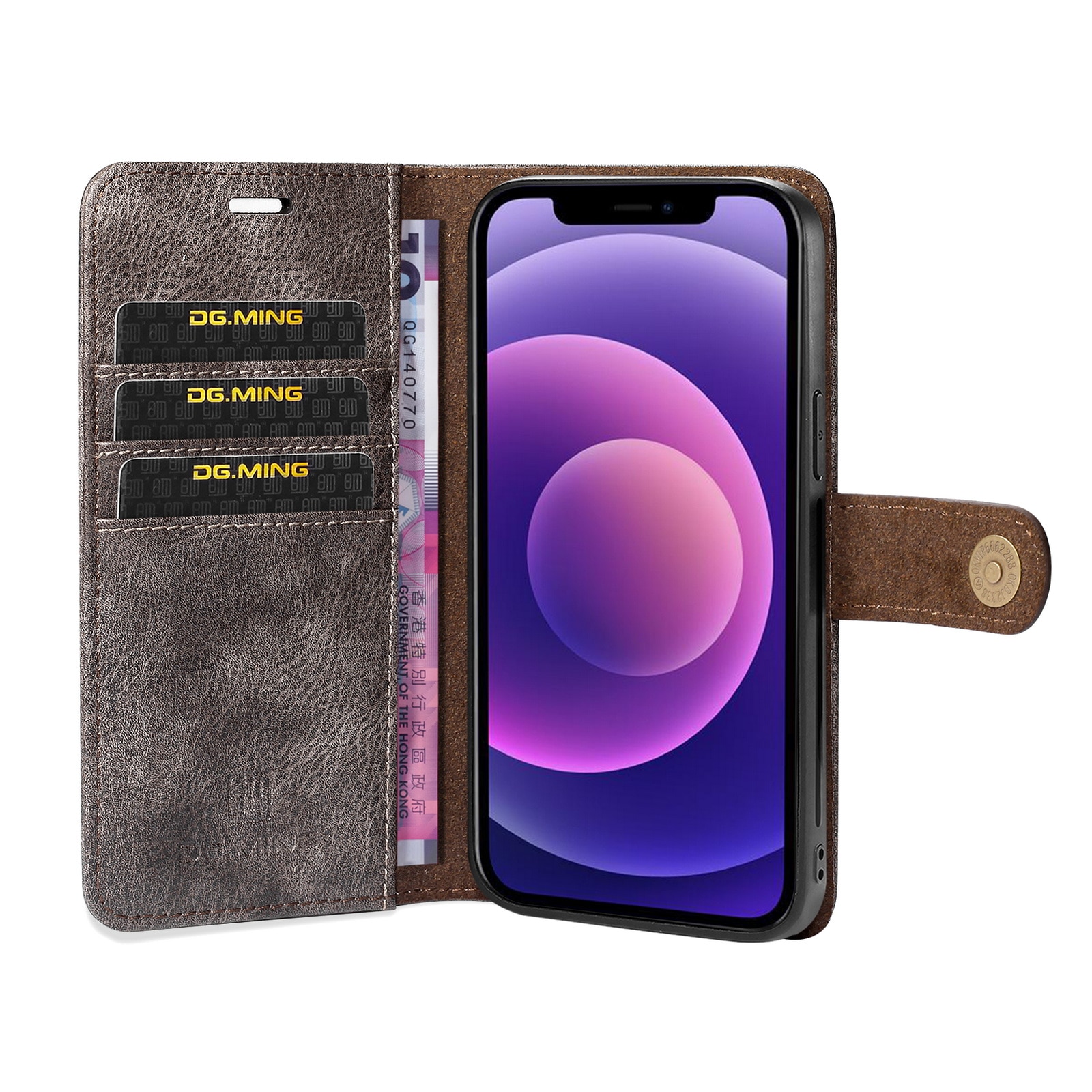 Handytasche Magnetische iPhone 13 Mini Braun