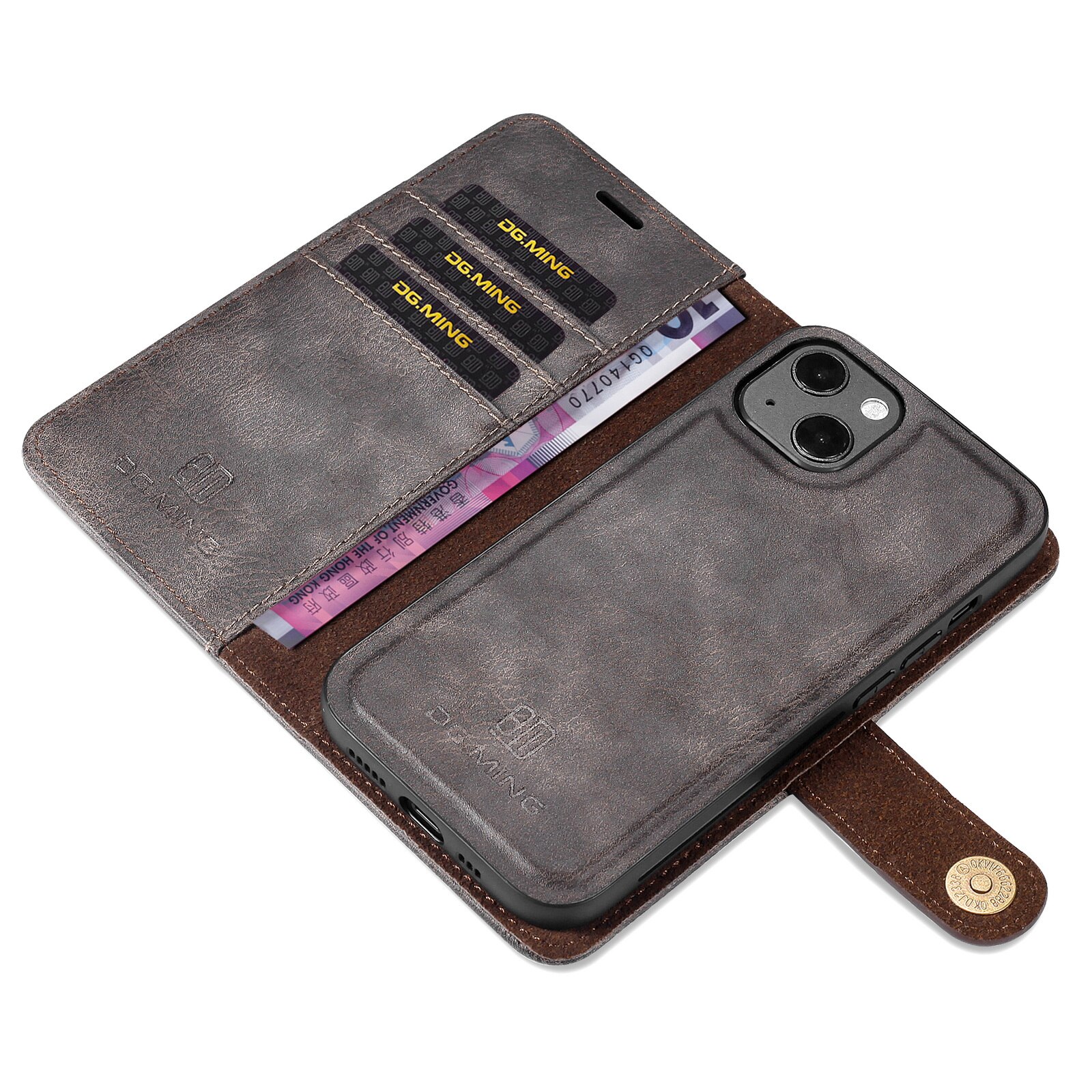 Handytasche Magnetische iPhone 13 Brown