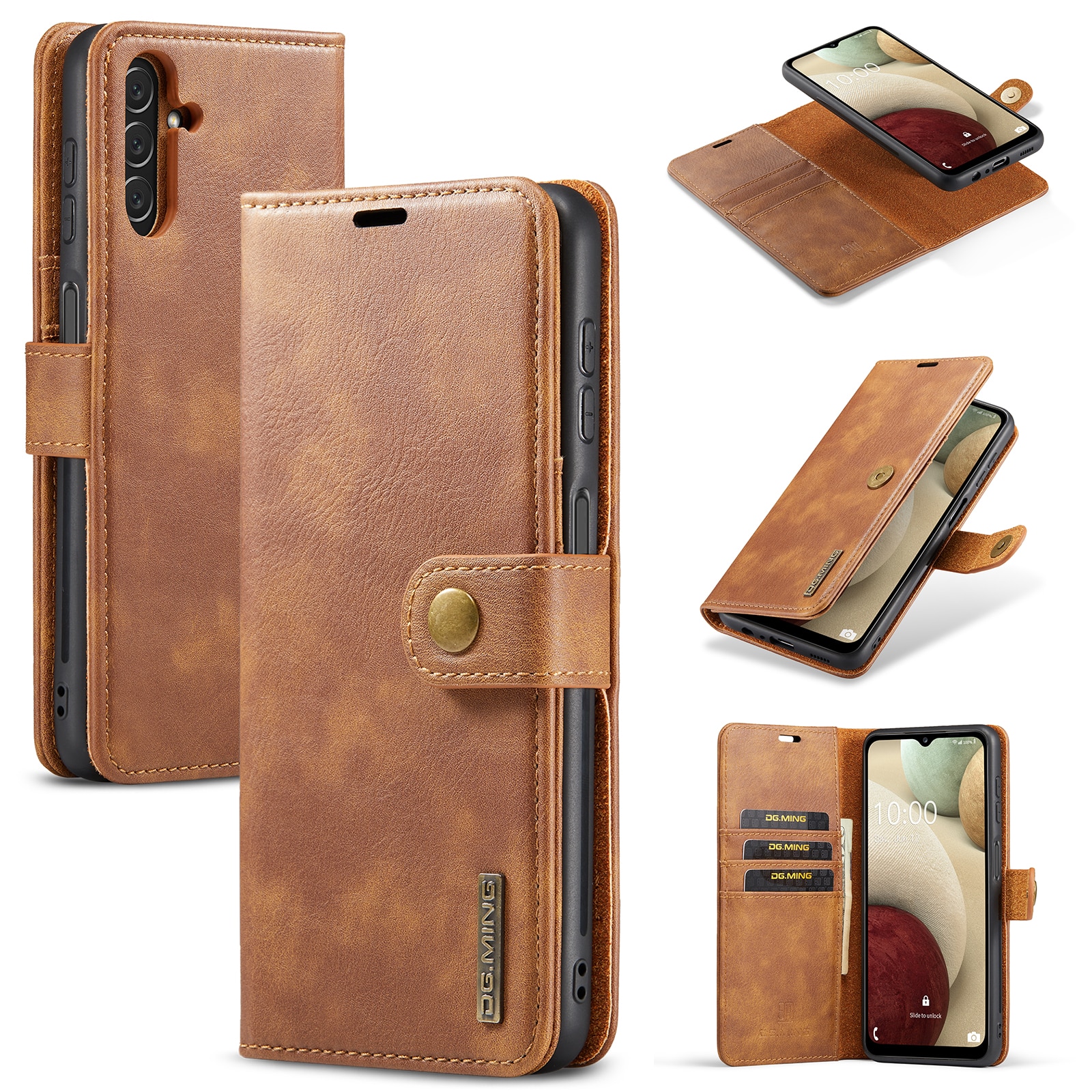 Handytasche Magnetische Samsung Galaxy A14 Cognac