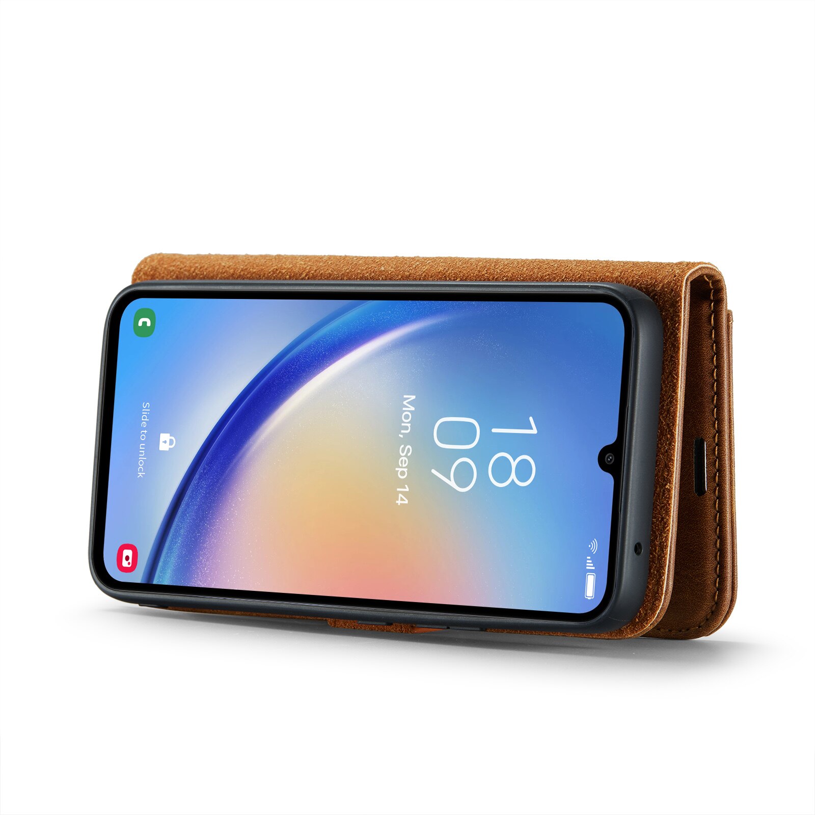 Handytasche Magnetische Samsung Galaxy A34 Cognac