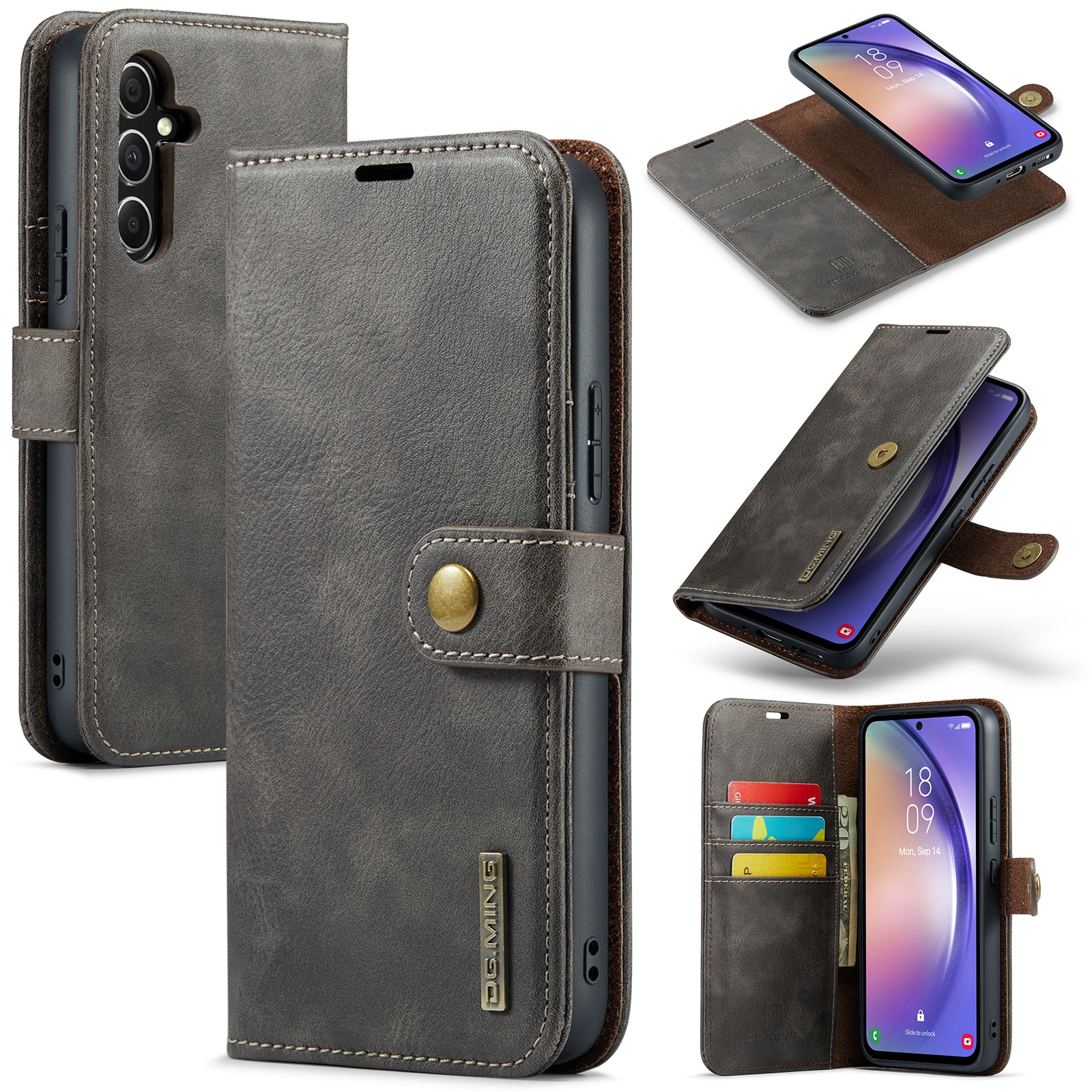 Handytasche Magnetische Samsung Galaxy A54 Brown