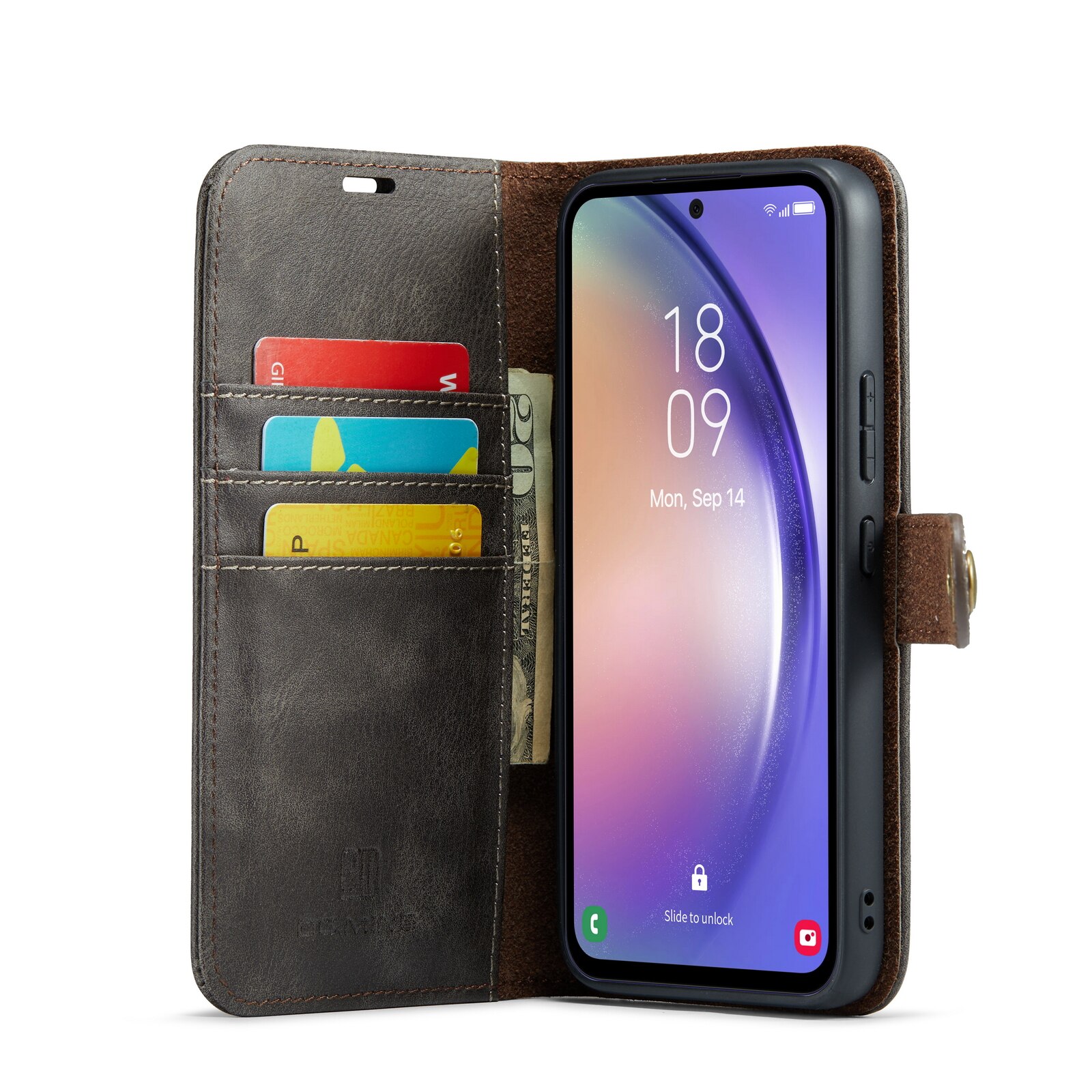 Handytasche Magnetische Samsung Galaxy A54 Brown