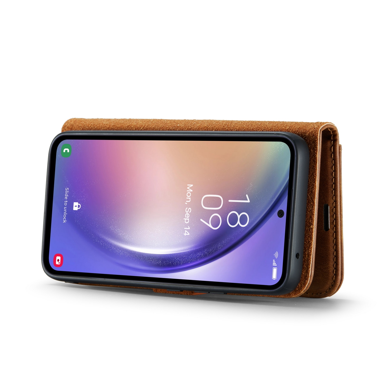Handytasche Magnetische Samsung Galaxy A54 Cognac