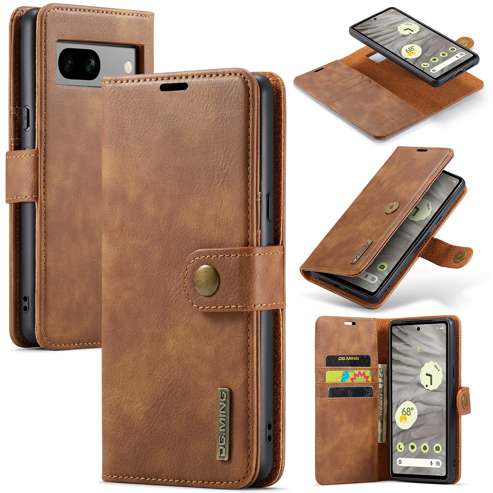 Handytasche Magnetische Google Pixel 7a Cognac