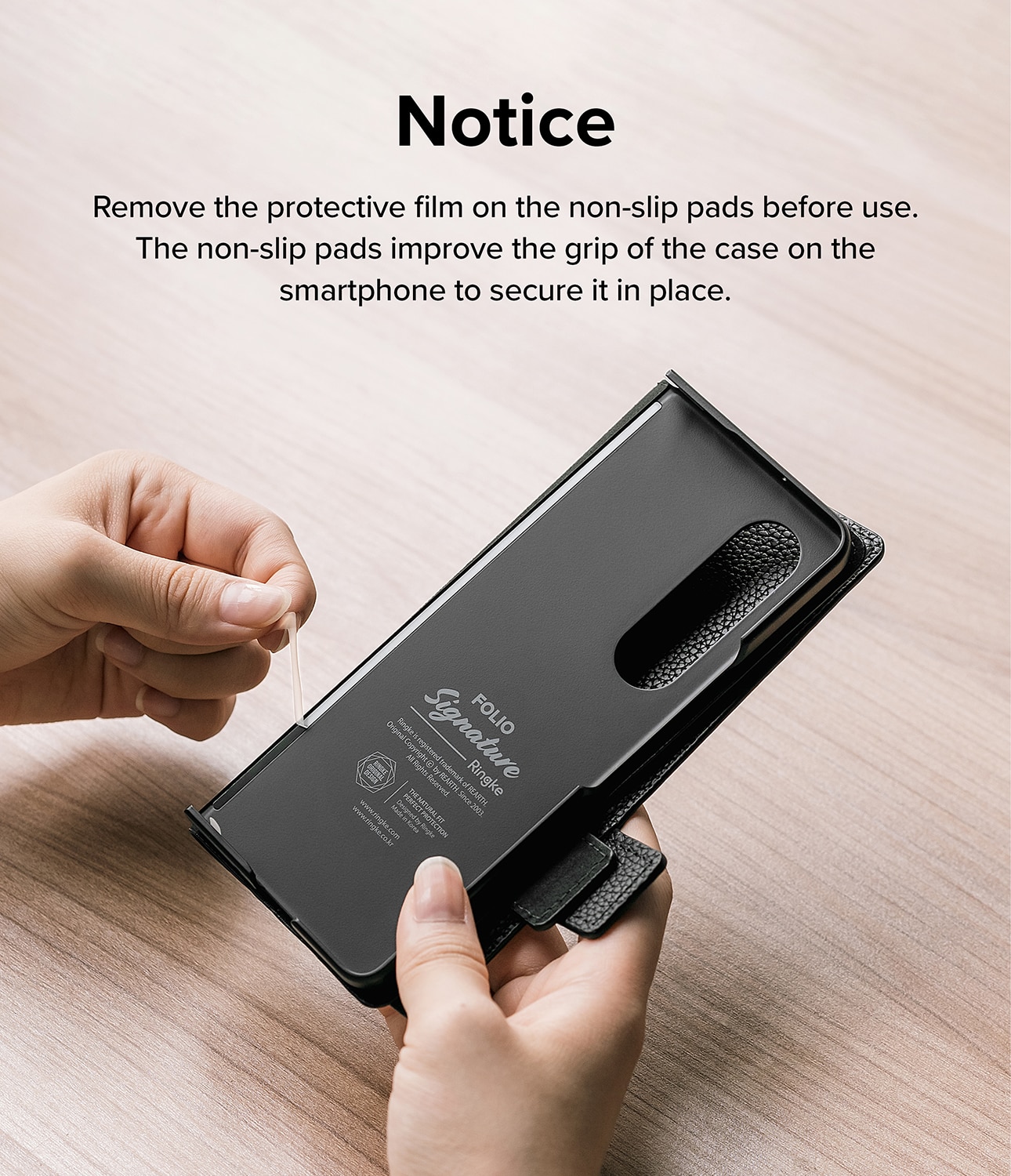 Folio Signature EZ Strap Plus Galaxy Z Fold 4 Black