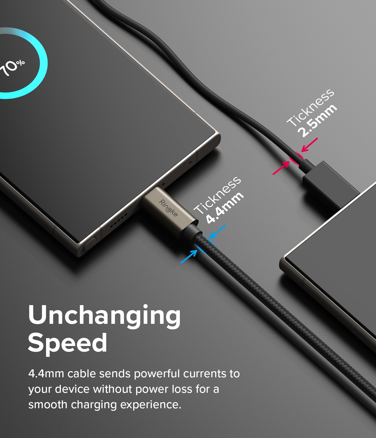 Fast Charging Basic Kabel USB-A -> USB-C 1m, schwarz