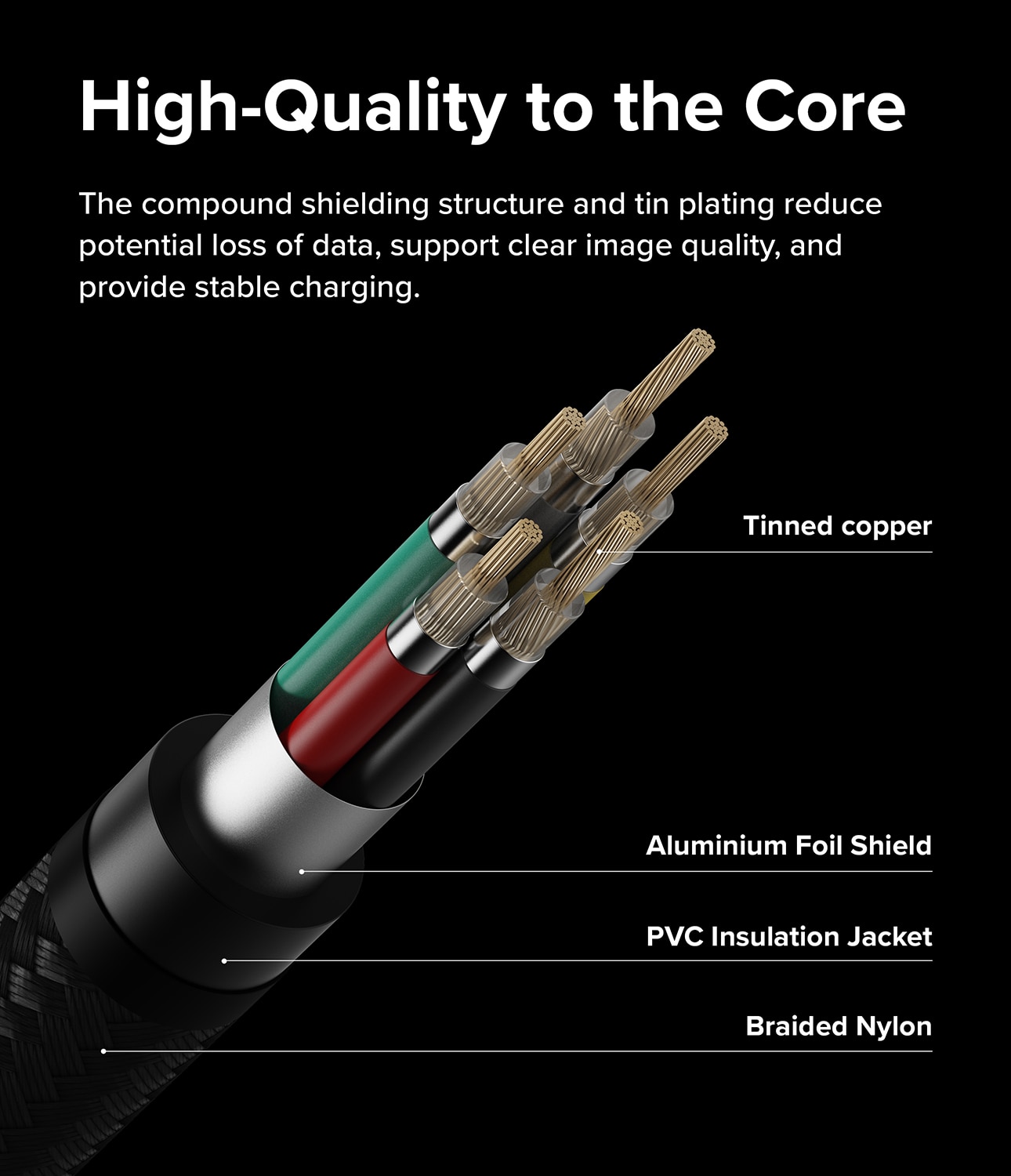 Fast Charging Basic Kabel USB-C -> USB-C 1m,  schwarz