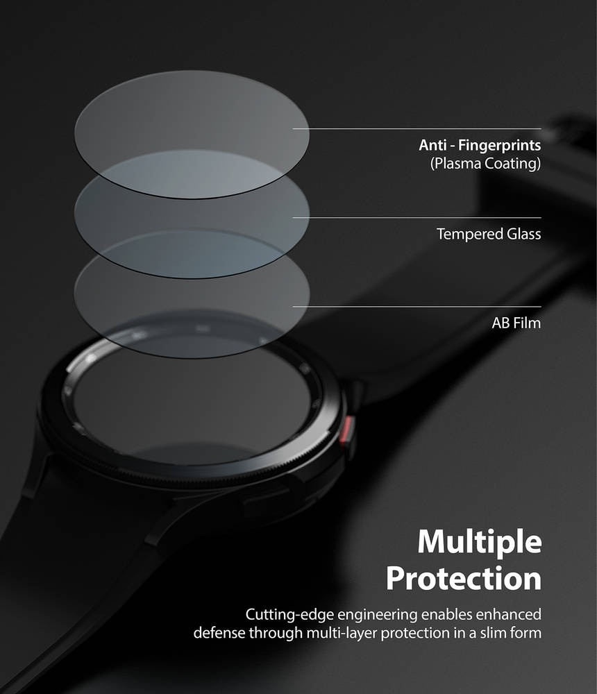 Screen Tempered Glass (4-pack) Samsung Galaxy Watch 4 Classic 46mm