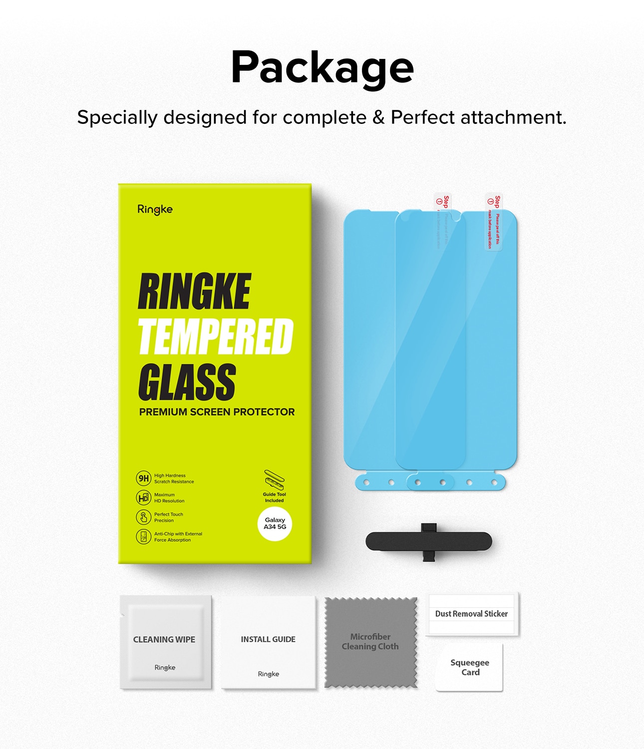 Screen Protector Glass (2 Stück) Samsung Galaxy A34