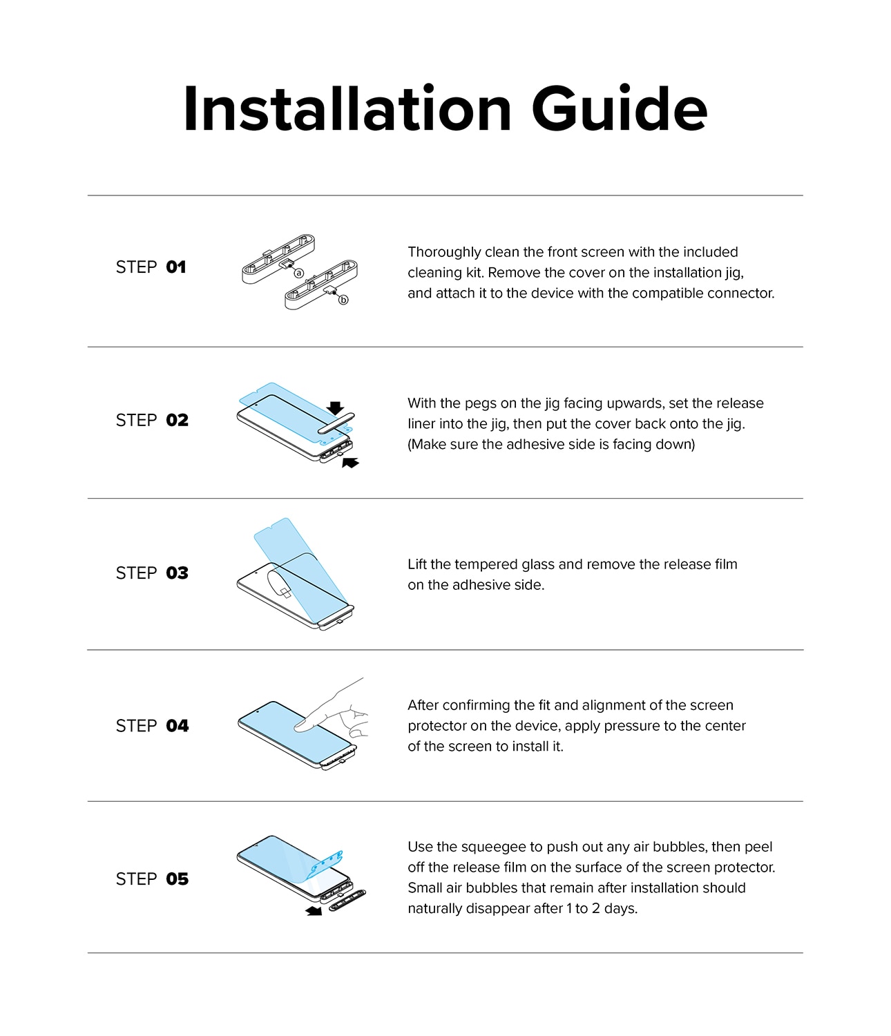 Screen Protector Glass (2 Stück) Samsung Galaxy A54