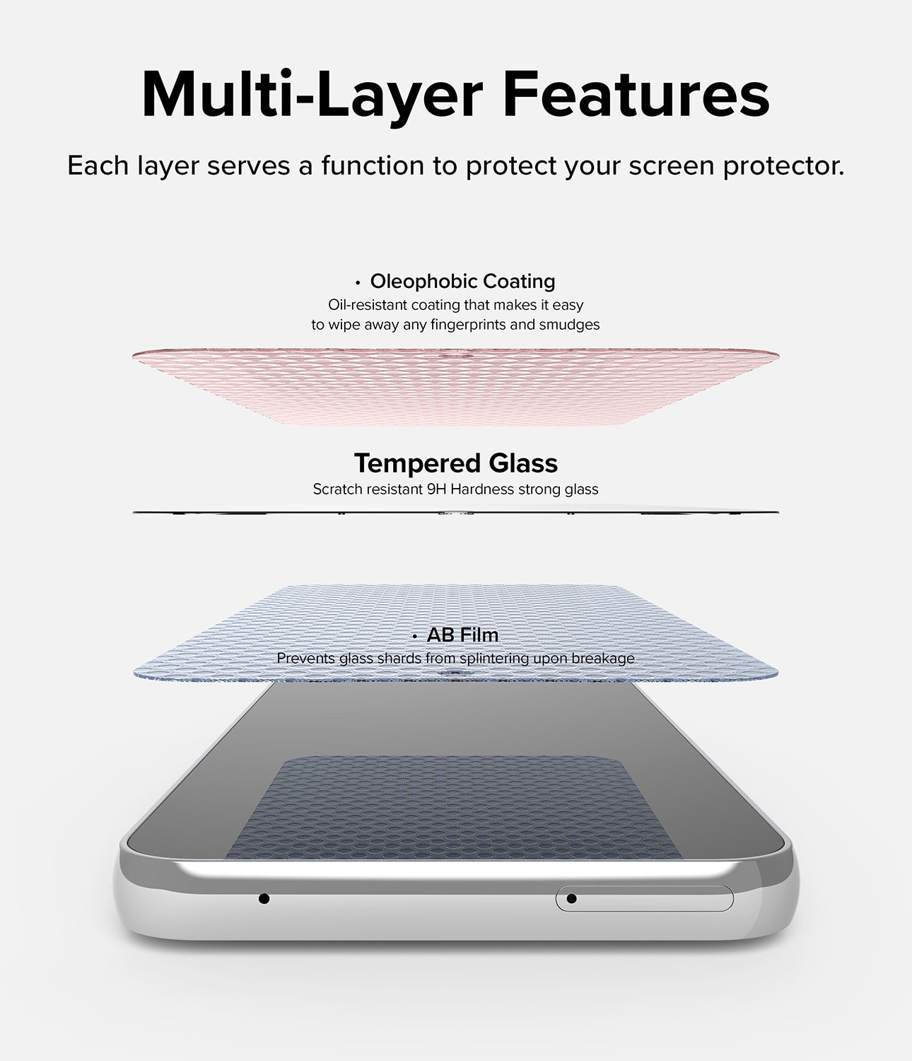 Screen Protector Glass (2 Stück) Samsung Galaxy A54