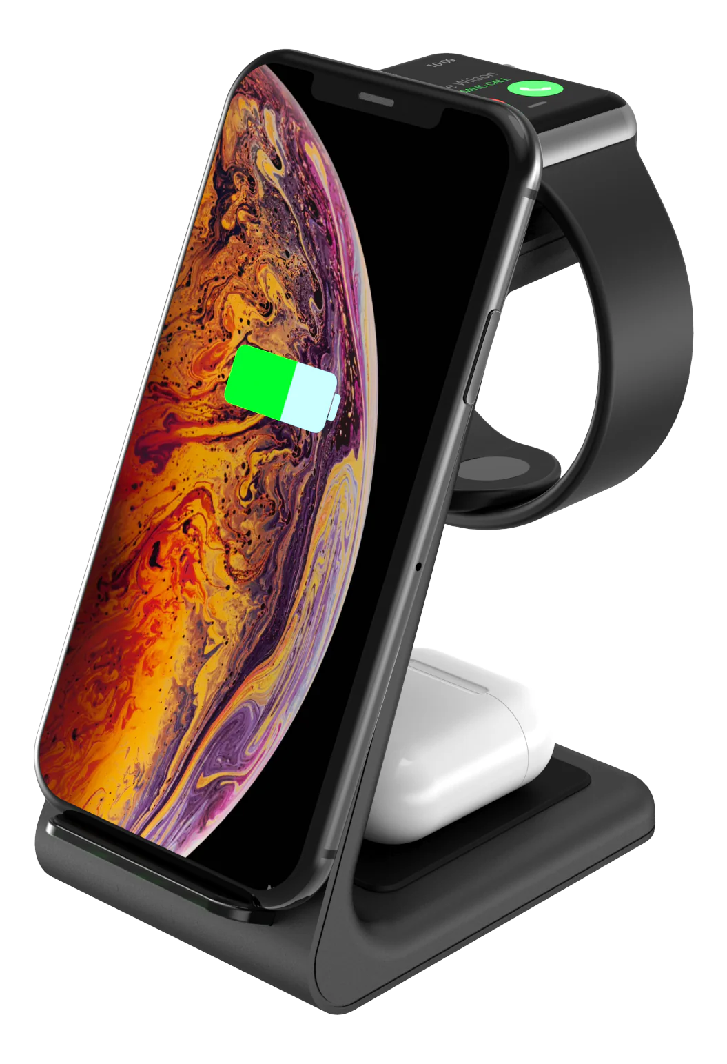 Wireless Charger 3-in-1, schwarz