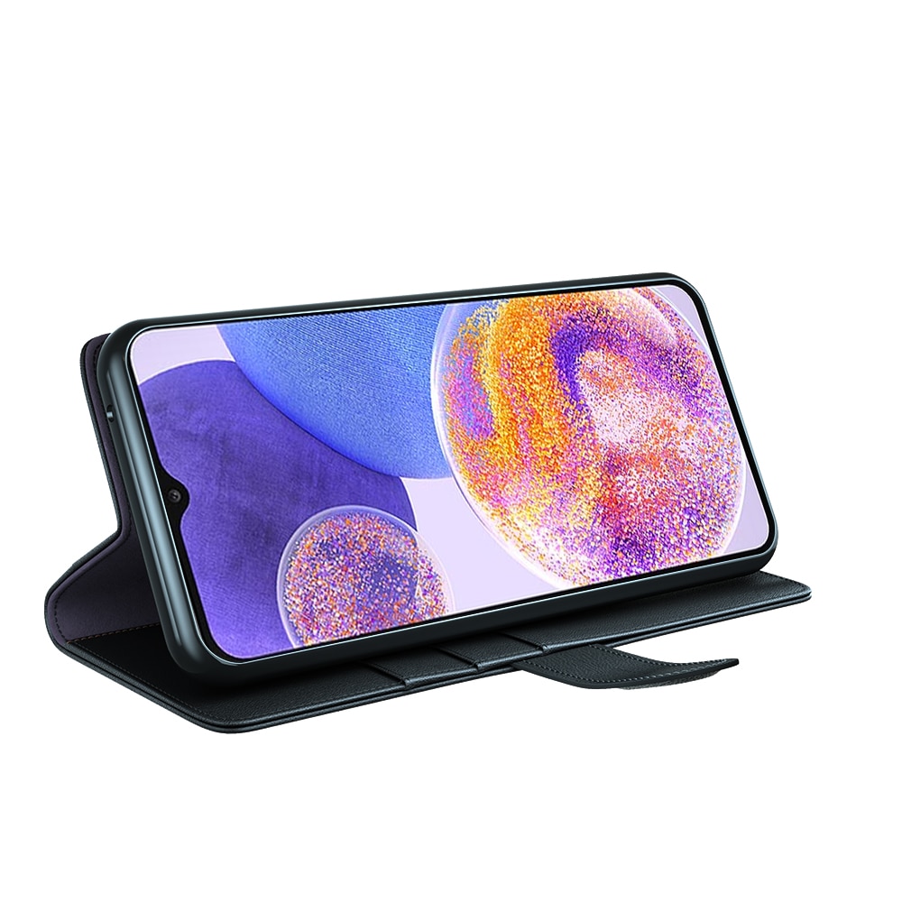 Samsung Galaxy A23 Echtlederhülle, schwarz