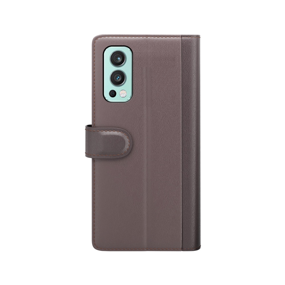 OnePlus Nord 2 5G Echtlederhülle Braun